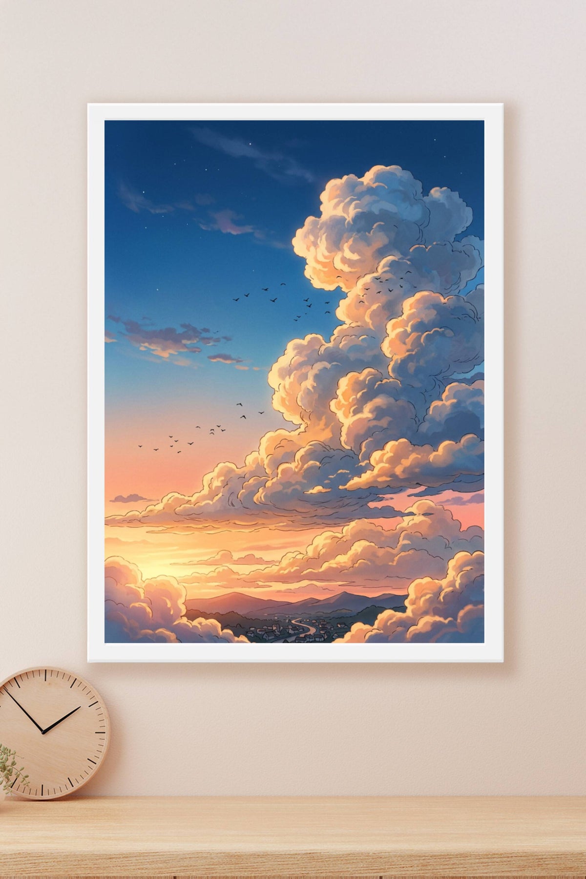 Affiche Chambre Ado Ciel Anime - Poster Anime