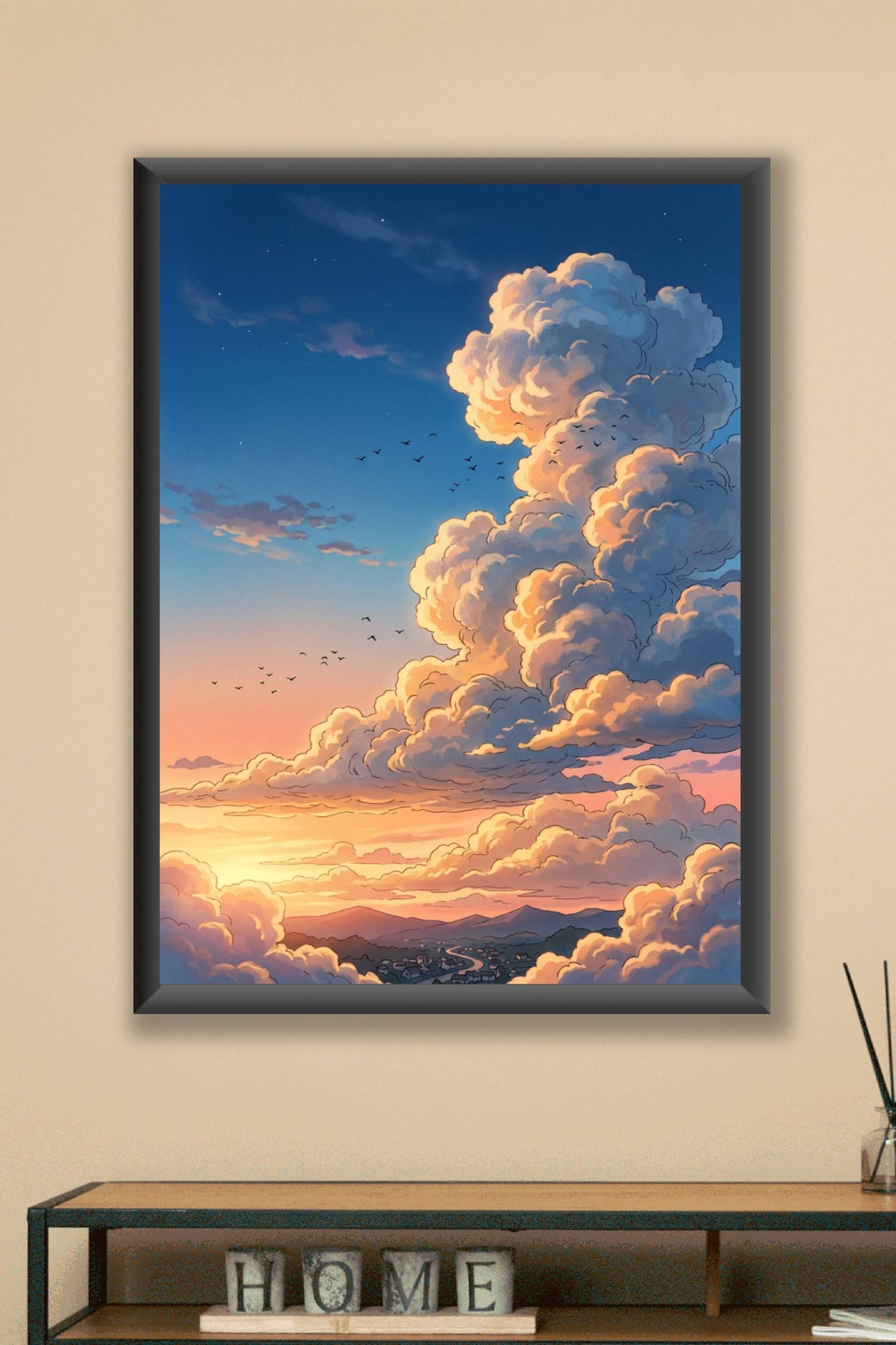 Affiche Chambre Ado Ciel Anime - Poster Anime