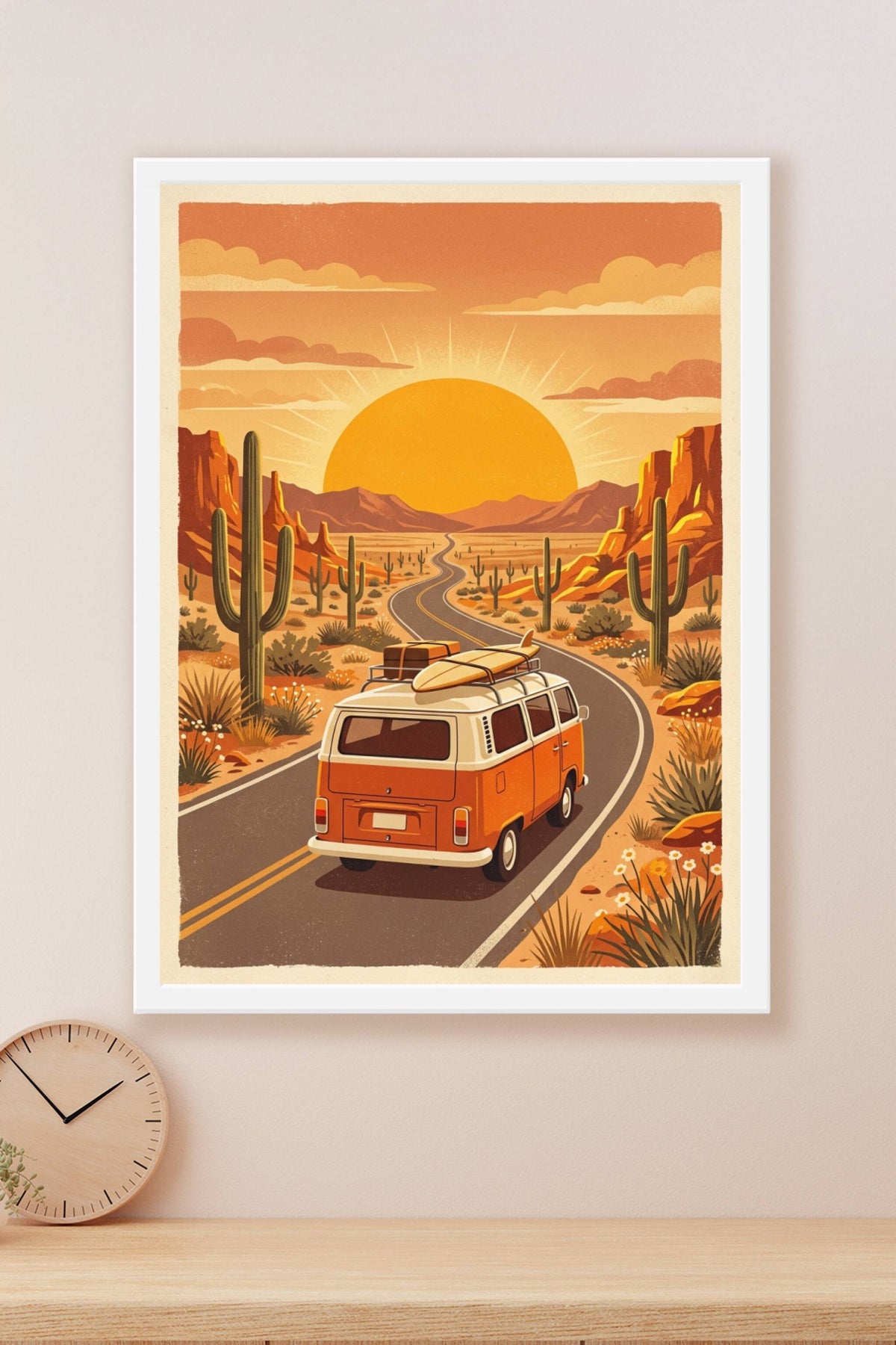 Affiche Chambre Ado Van Road Trip - Poster Aventure