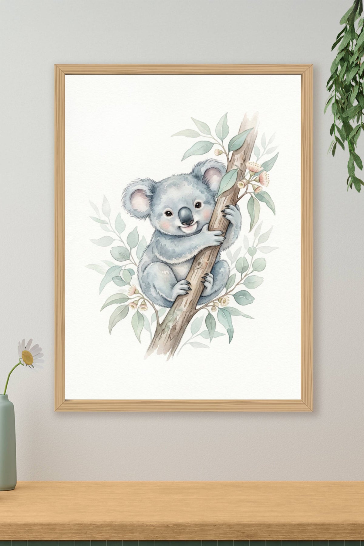 Affiche Chambre Bébé Koala - Poster Aquarelle