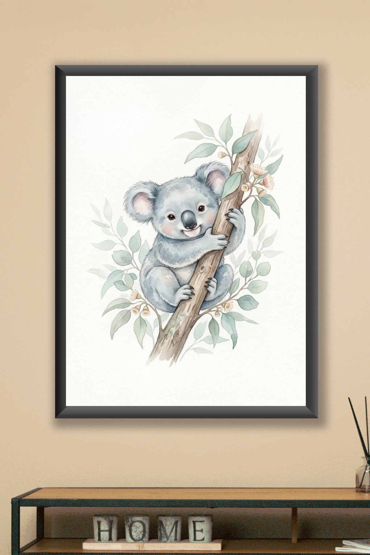 Affiche Chambre Bébé Koala - Poster Aquarelle