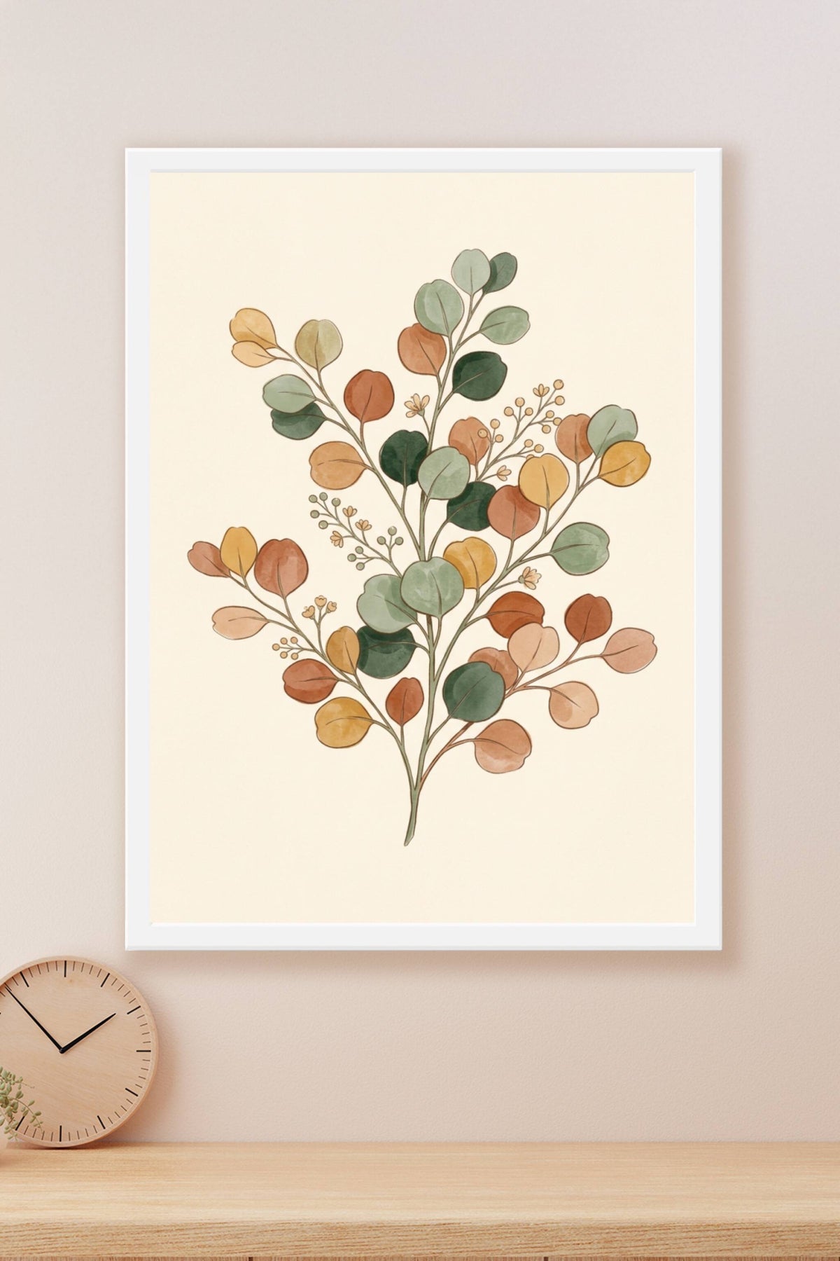 Affiche Chambre Bébé Branche d'Eucalyptus - Poster Boho
