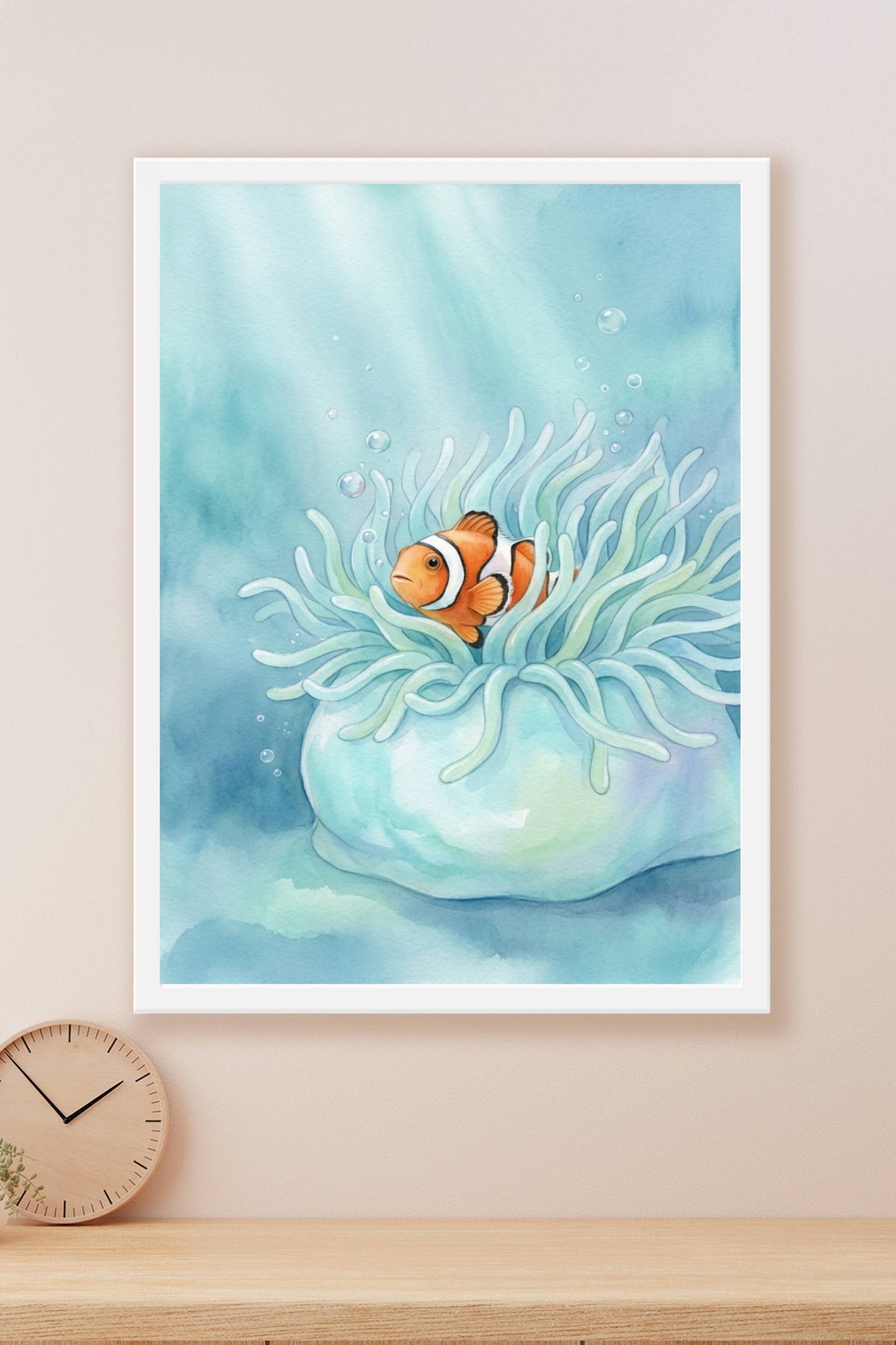 Affiche Chambre Enfant Poisson-Clown - Poster Océan