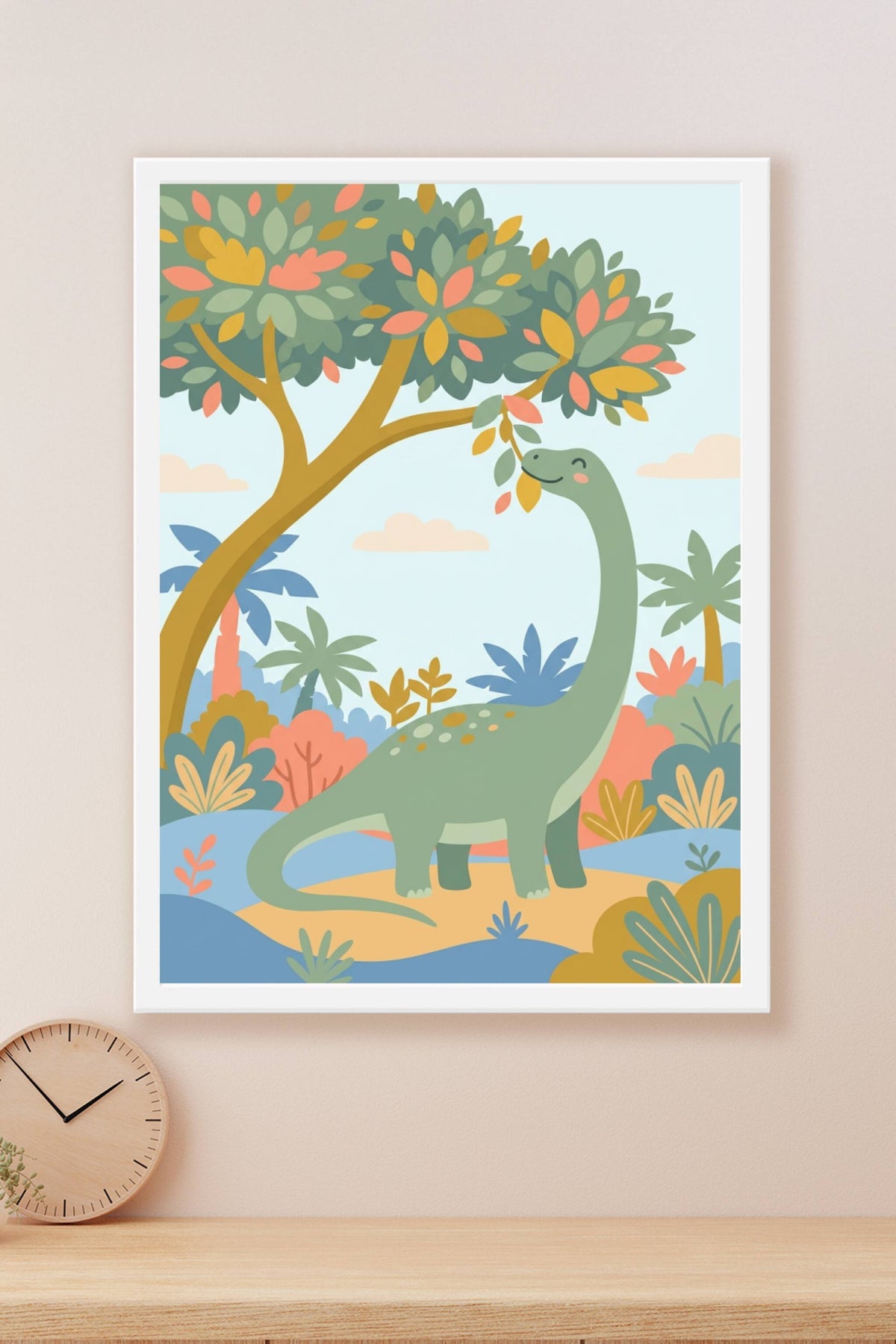 Affiche Chambre Enfant Diplodocus - Poster Dinosaures