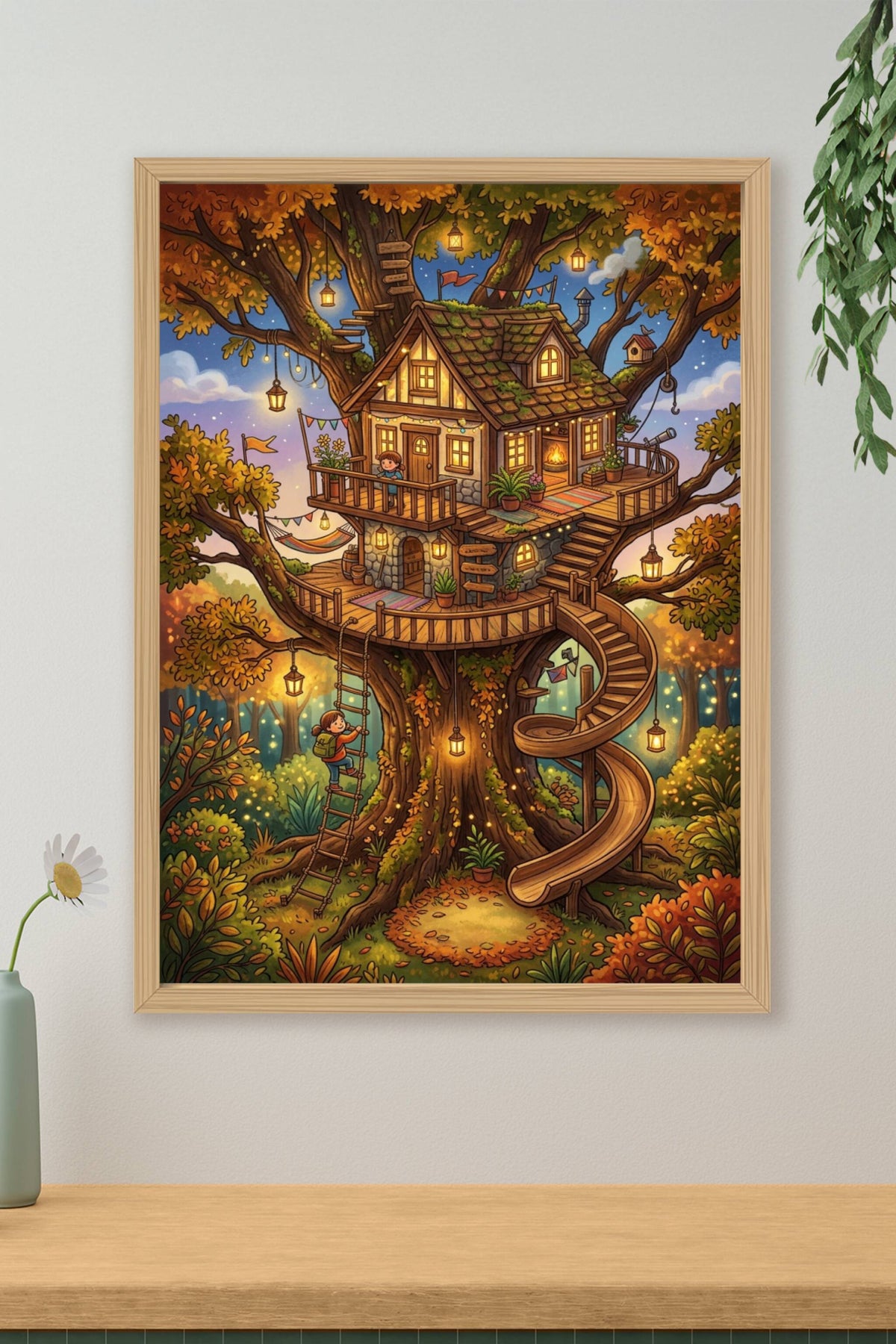 Affiche Chambre Enfant Cabane dans l'Arbre - Poster Aventure