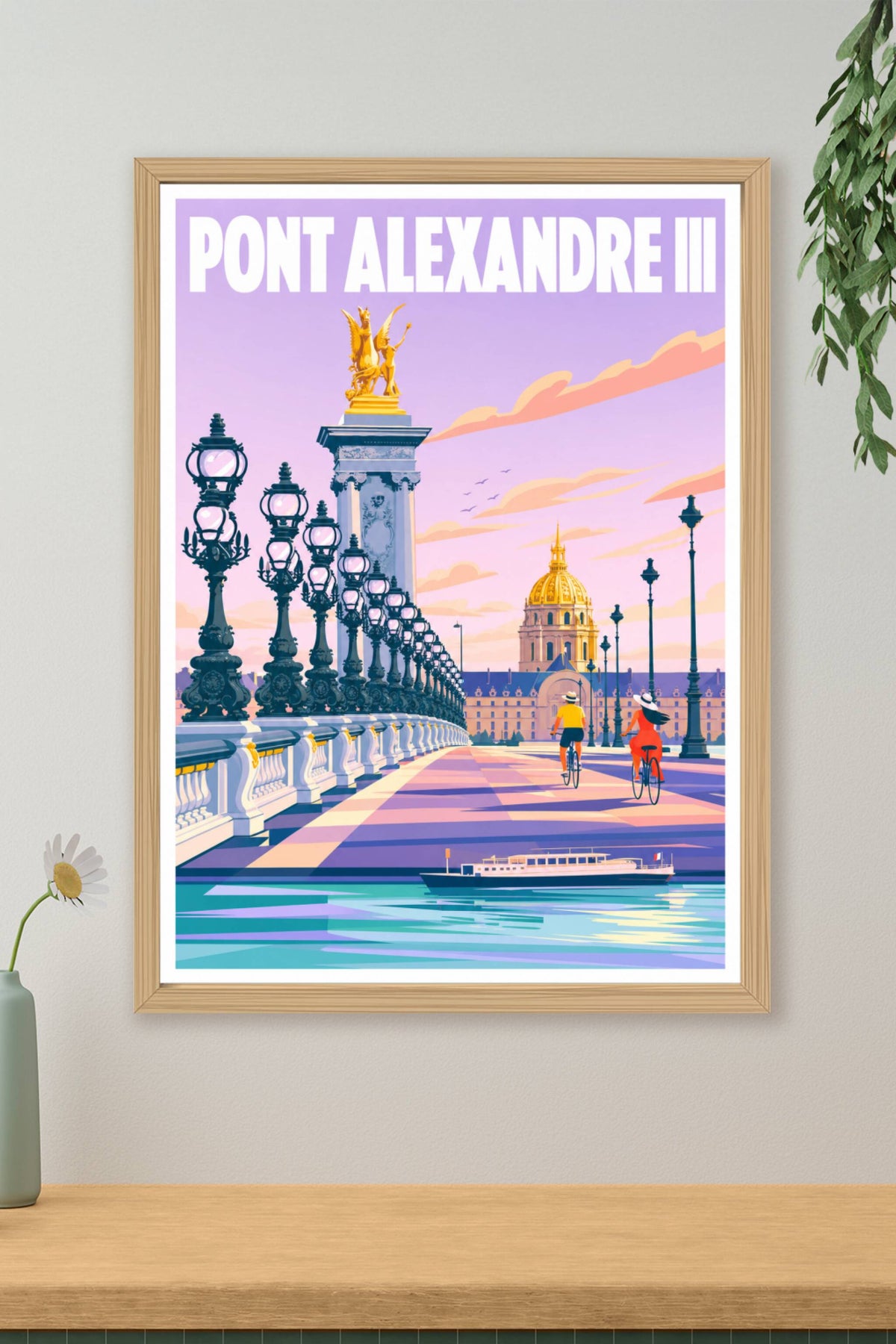 Affiche du Pont Alexandre III, poster Invalides