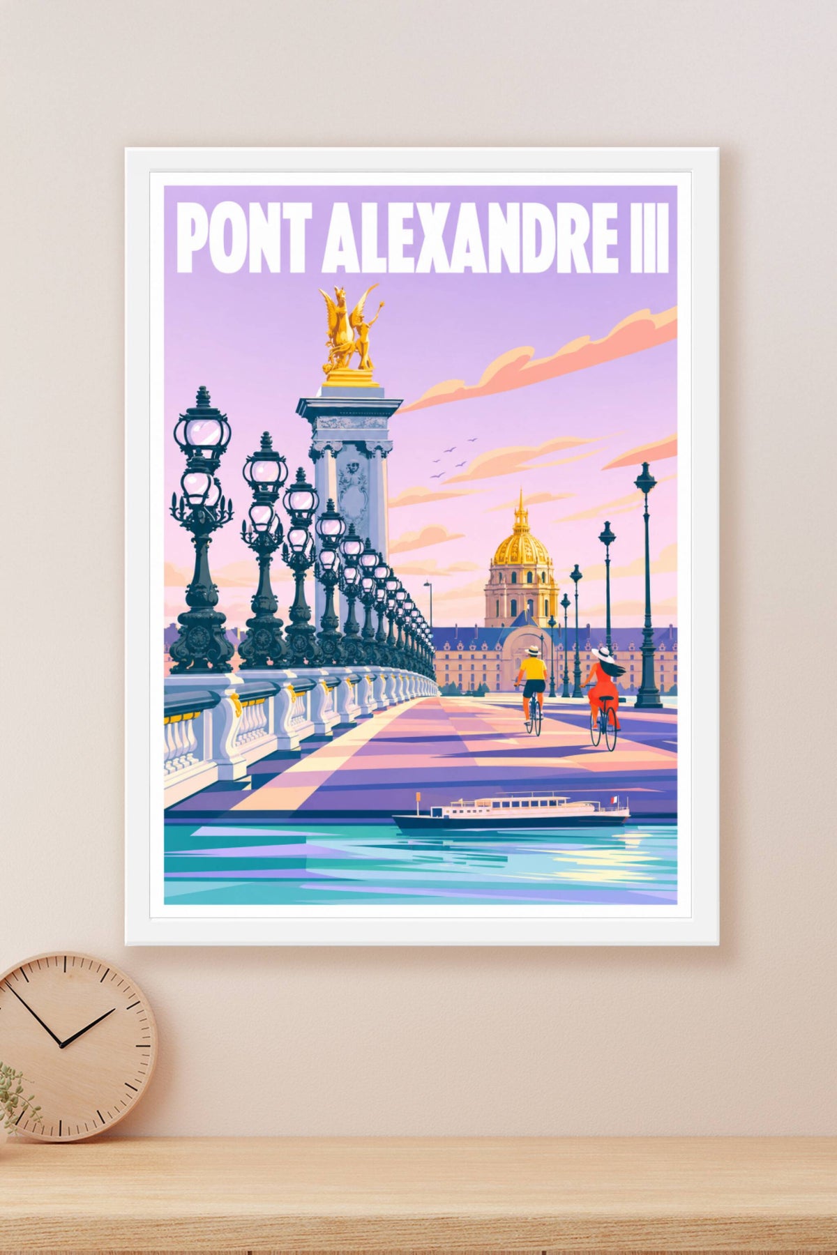 Affiche du Pont Alexandre III, poster Invalides