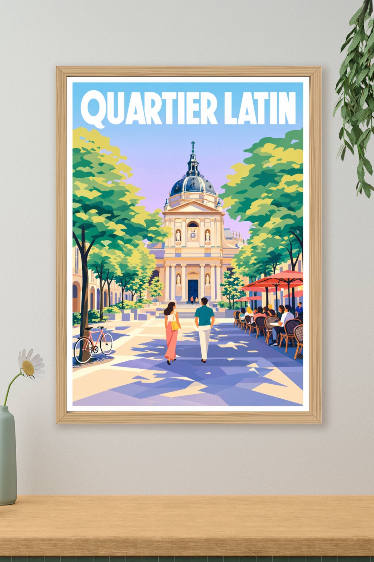 Affiche du Quartier Latin, poster de la Sorbonne