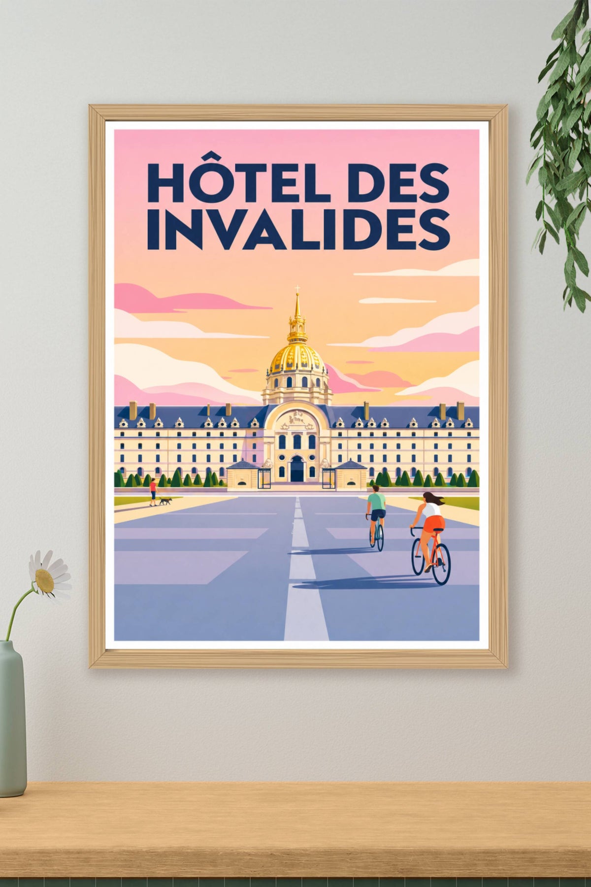 Affiche de l'Hôtel des Invalides, poster dôme doré