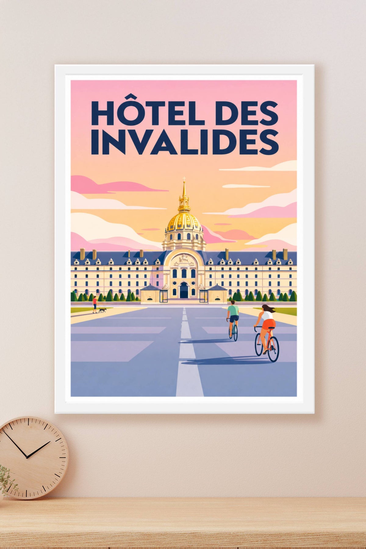 Affiche de l'Hôtel des Invalides, poster dôme doré