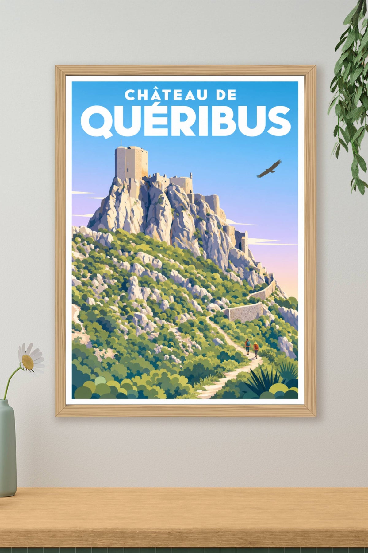 Affiche de Quéribus, poster château cathare