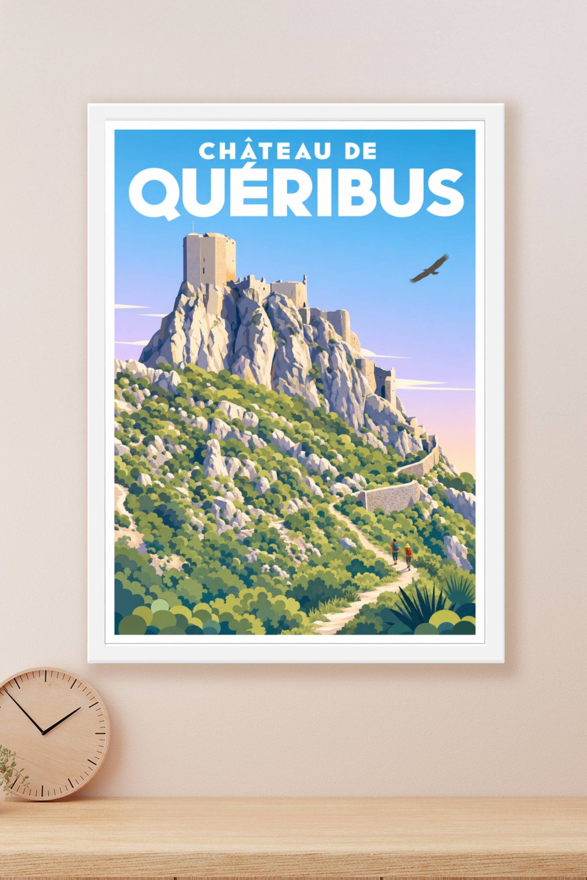 Affiche de Quéribus, poster château cathare