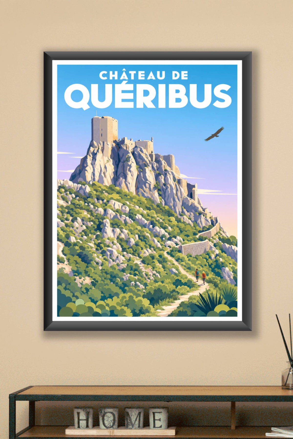Affiche de Quéribus, poster château cathare