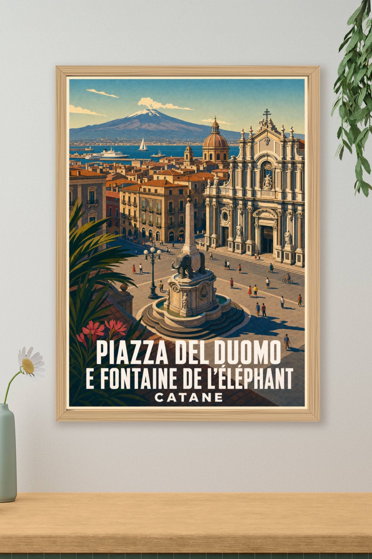 Affiche de Catane, poster Piazza del Duomo