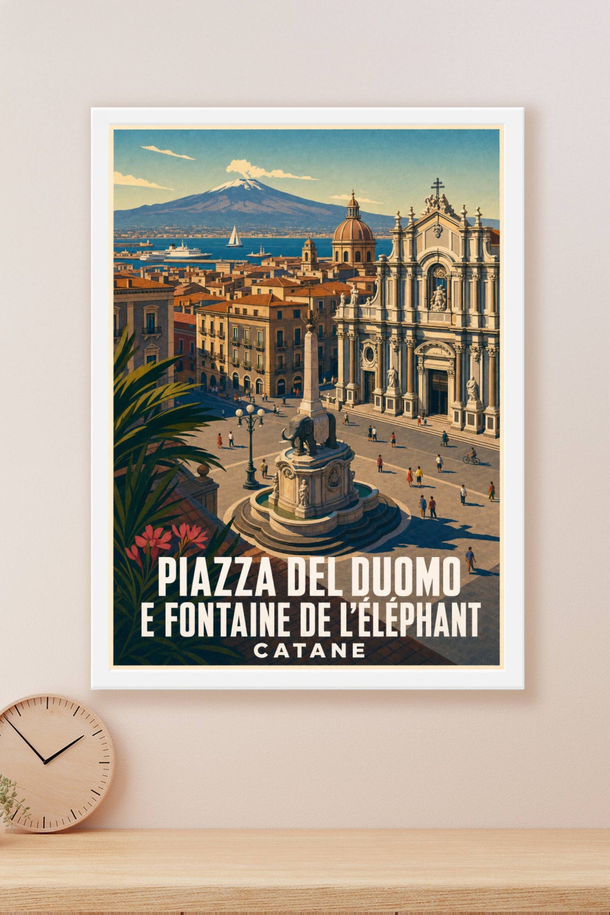 Affiche de Catane, poster Piazza del Duomo
