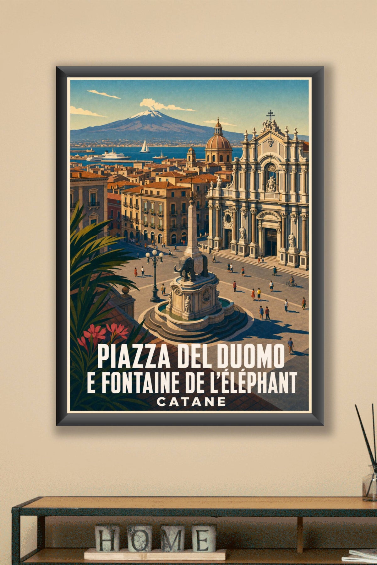 Affiche de Catane, poster Piazza del Duomo