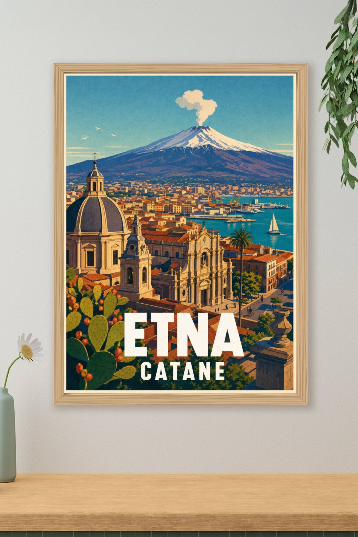 Affiche de Catane, poster de l'Etna