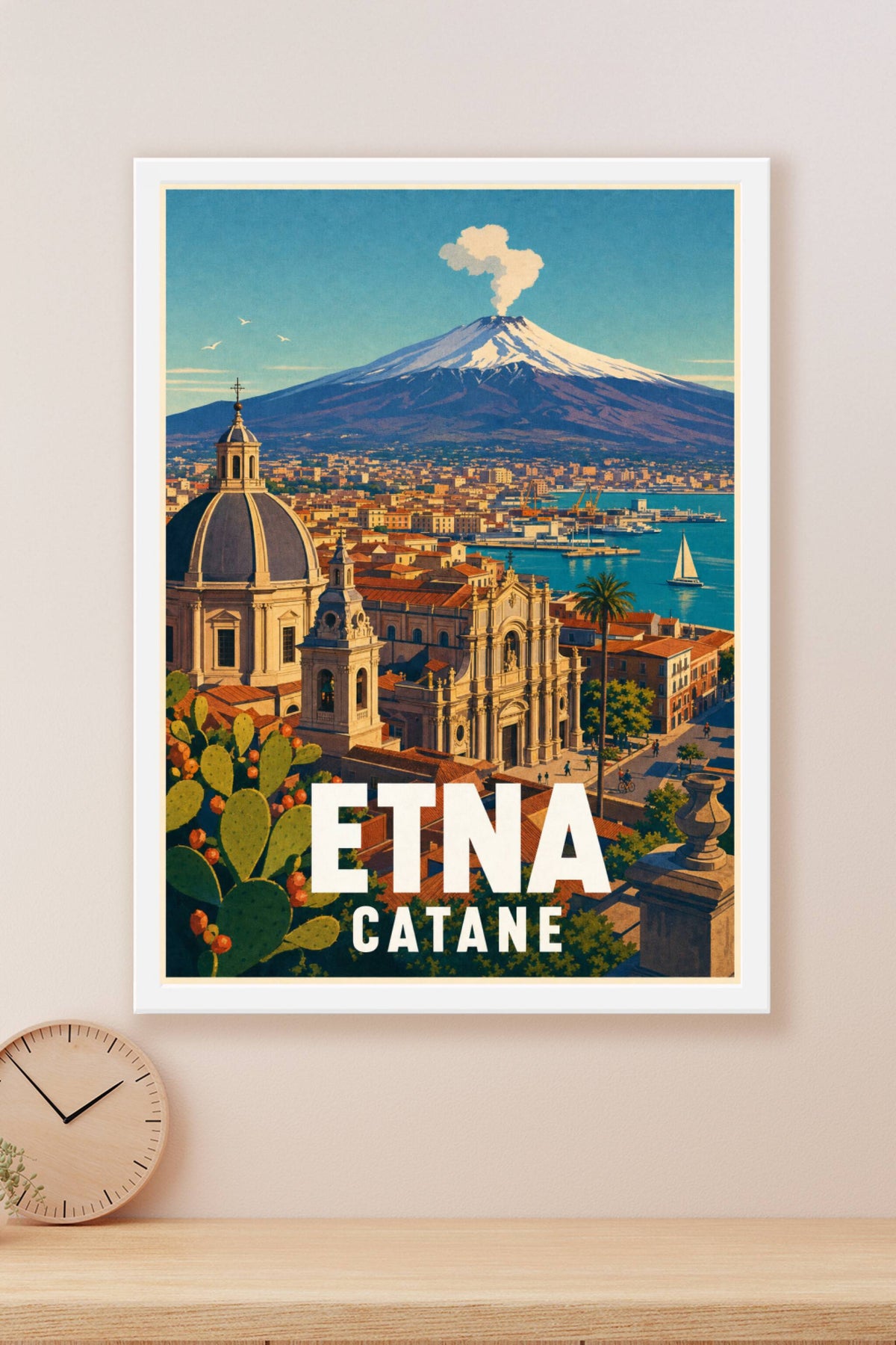 Affiche de Catane, poster de l'Etna