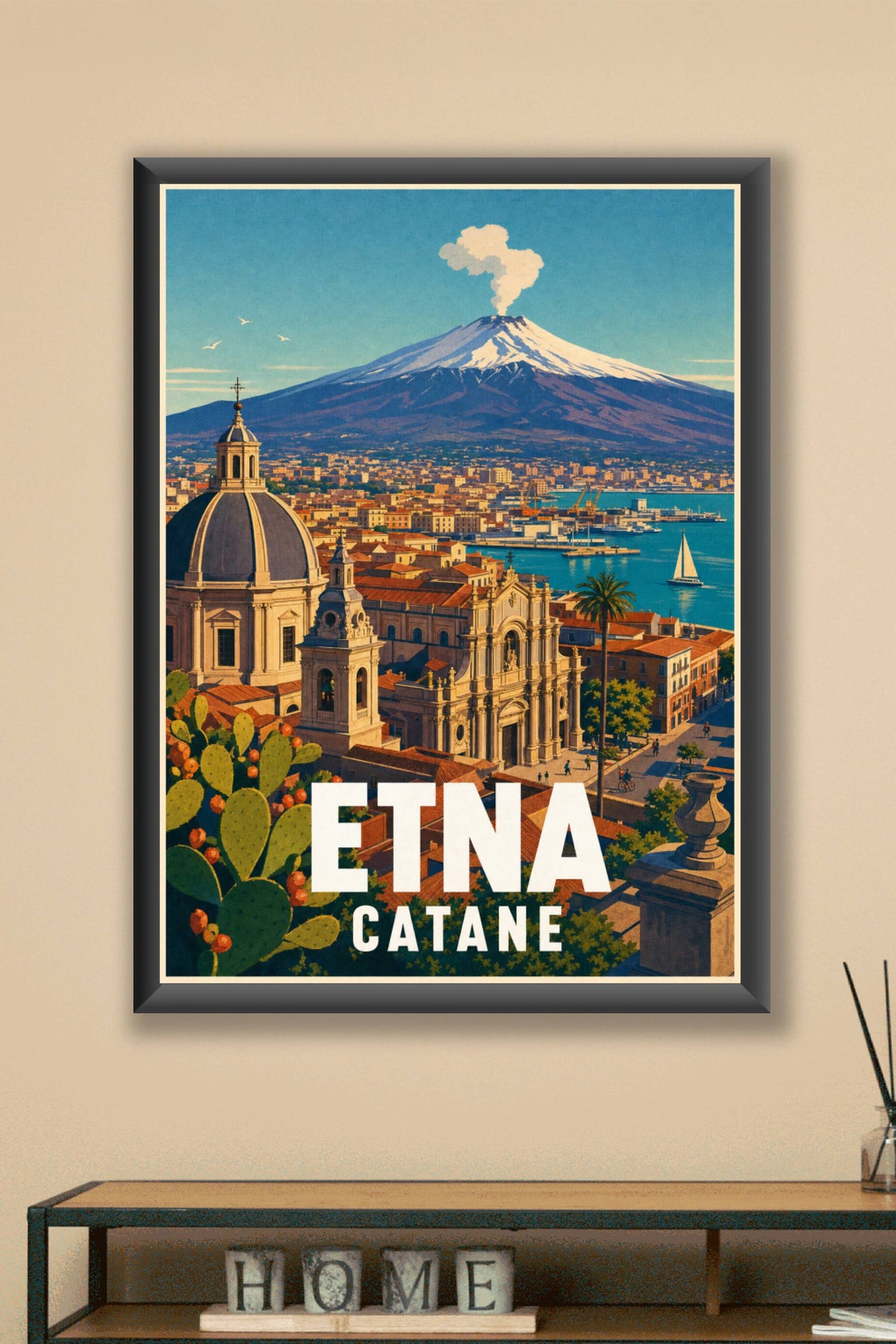 Affiche de Catane, poster de l'Etna