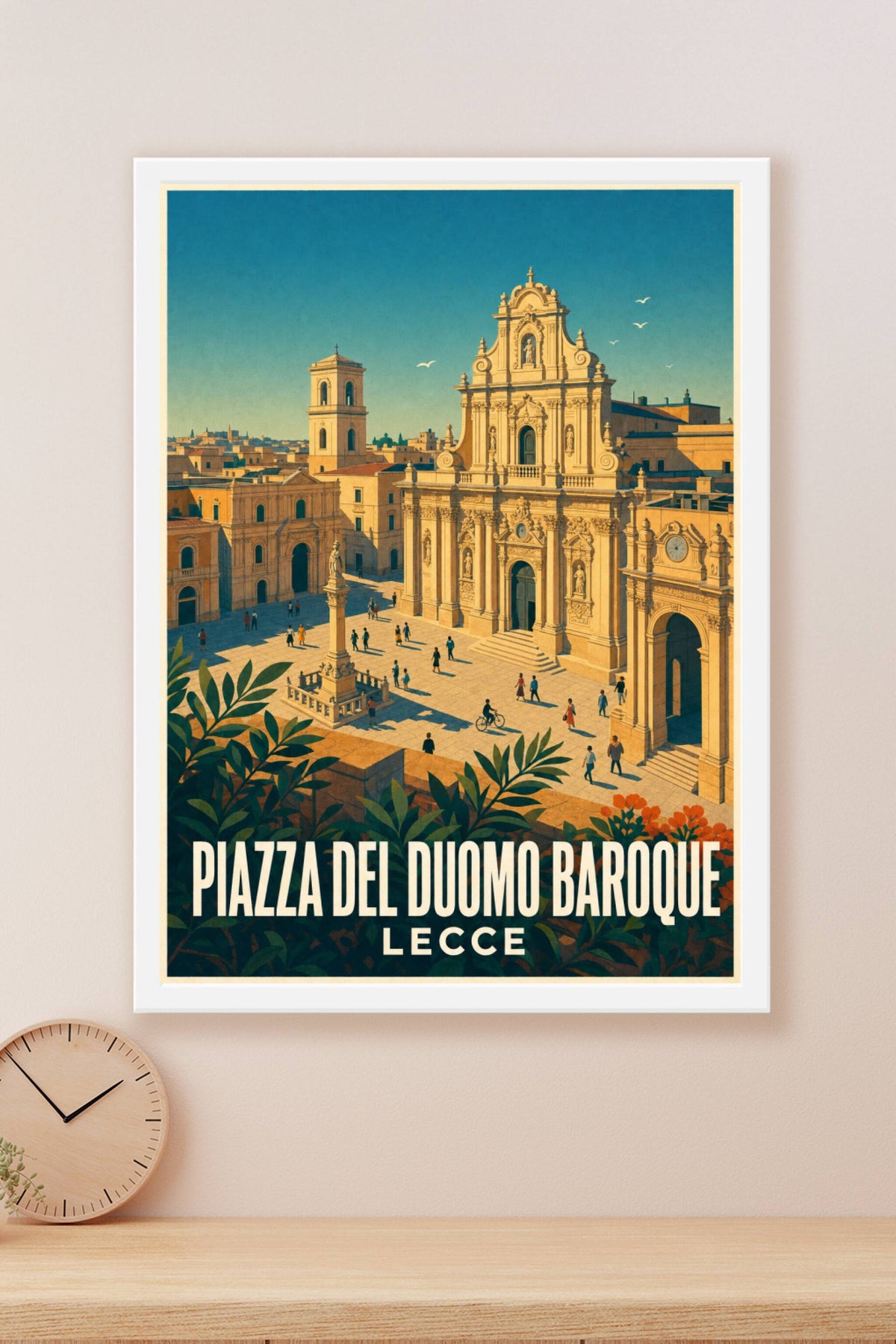 Affiche de Lecce, Piazza del Duomo baroque