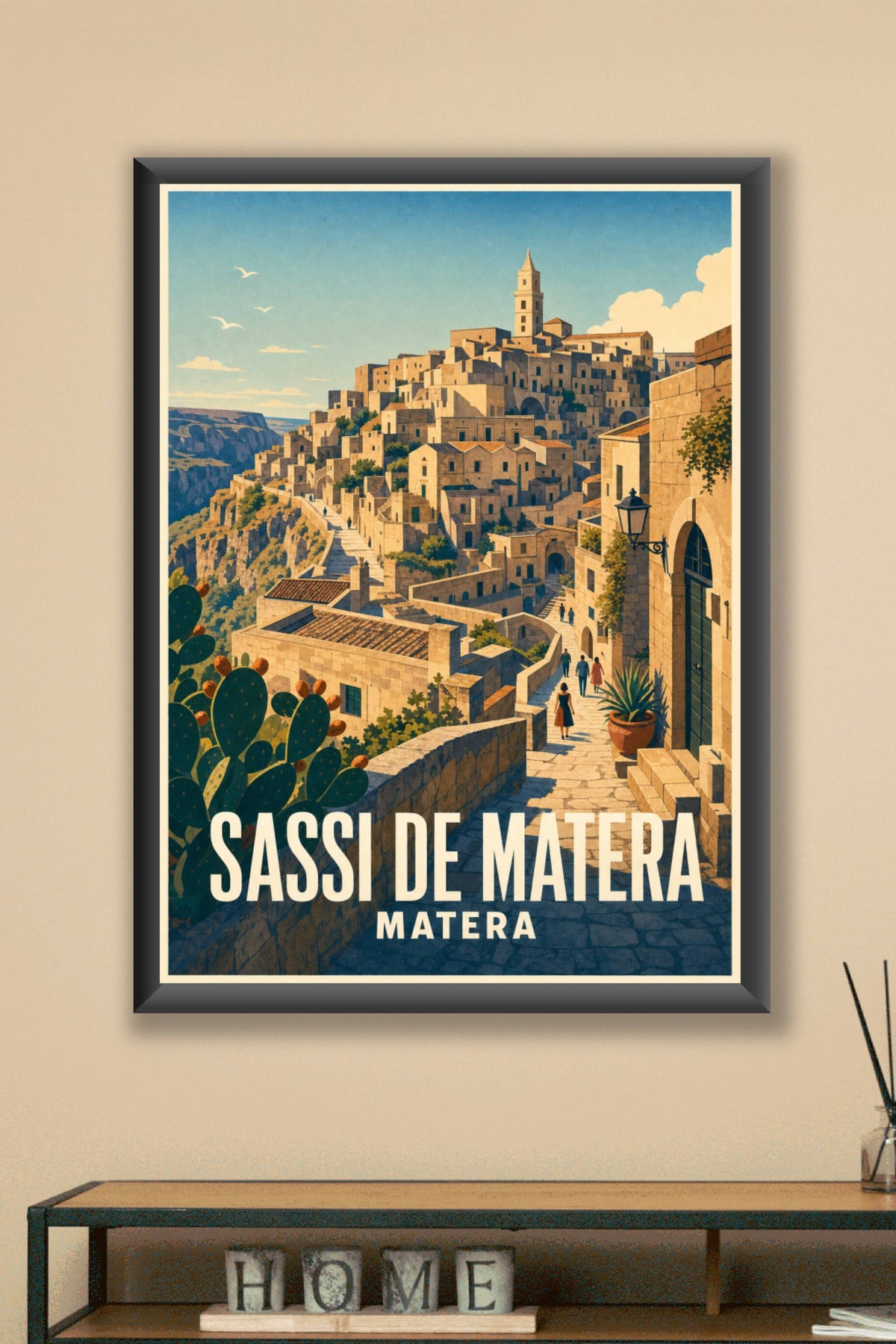 Poster de Matera, affiche Sassi de Matera