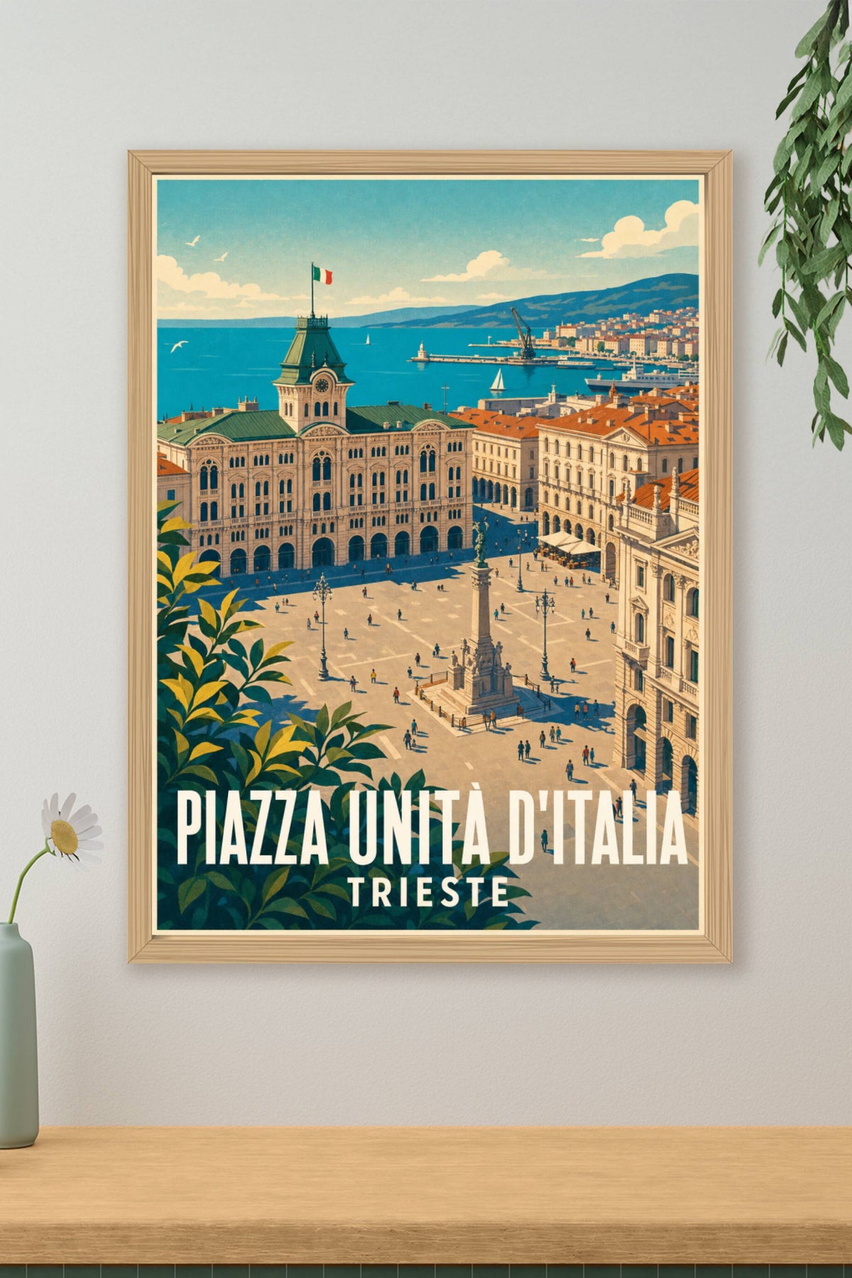 Affiche de Trieste, poster Piazza Unità d'Italia