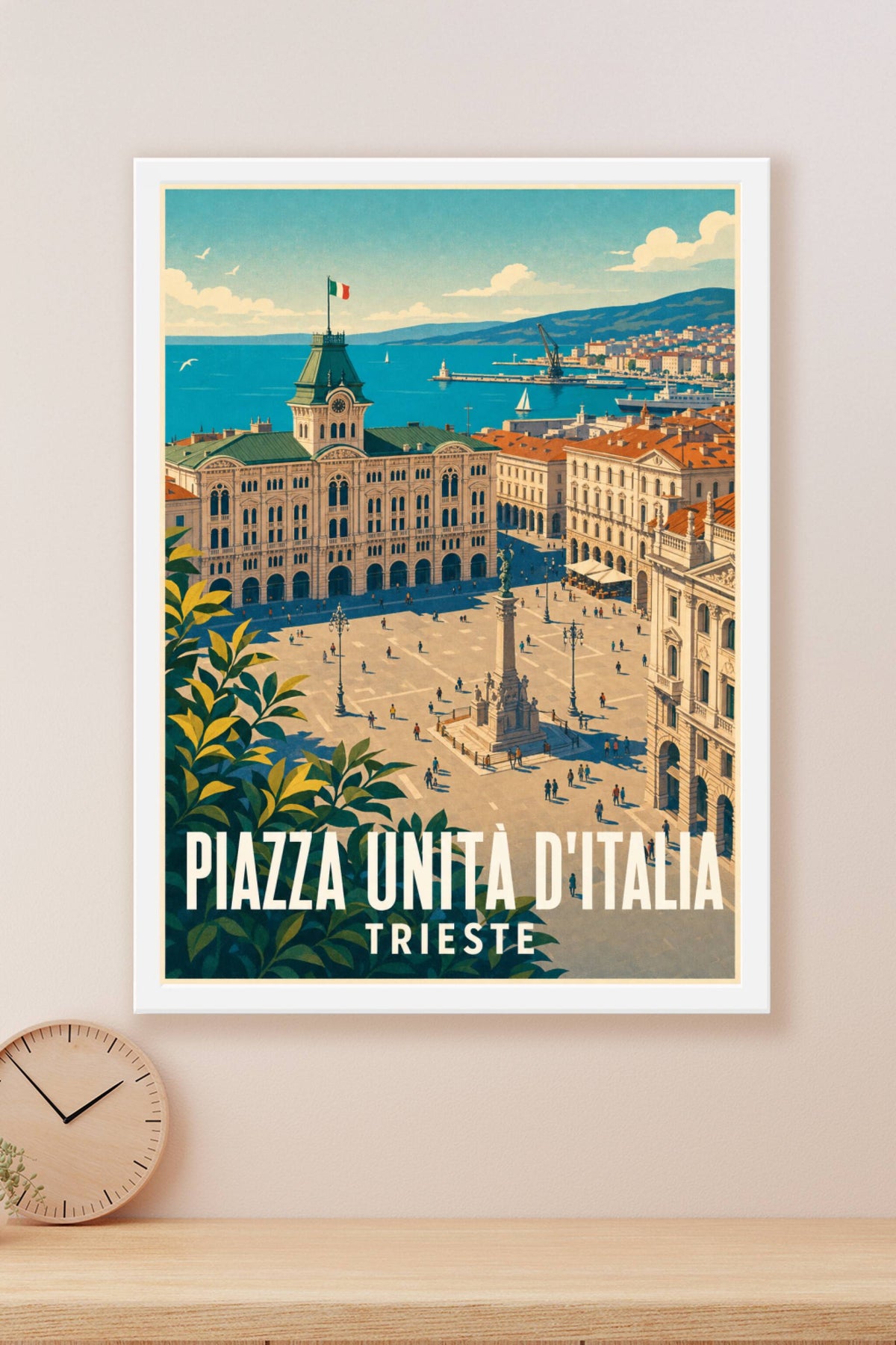 Affiche de Trieste, poster Piazza Unità d'Italia