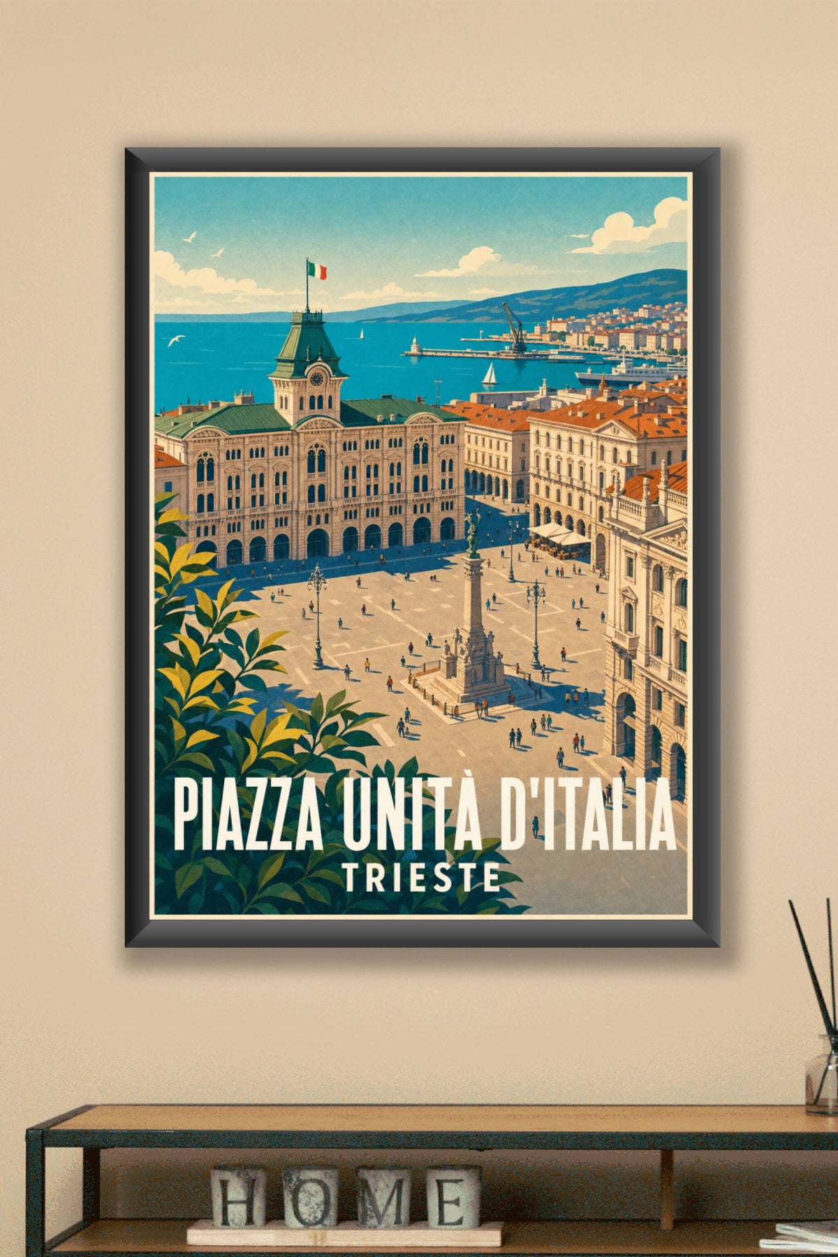 Affiche de Trieste, poster Piazza Unità d'Italia