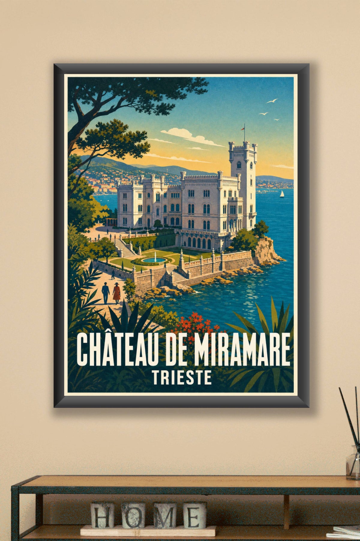 Affiche du Château de Miramare, poster de Trieste