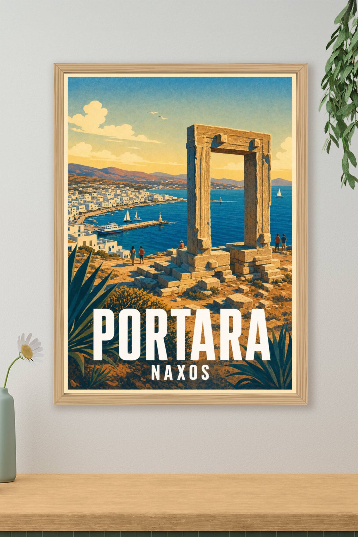 Affiche de Naxos, poster de la Portara