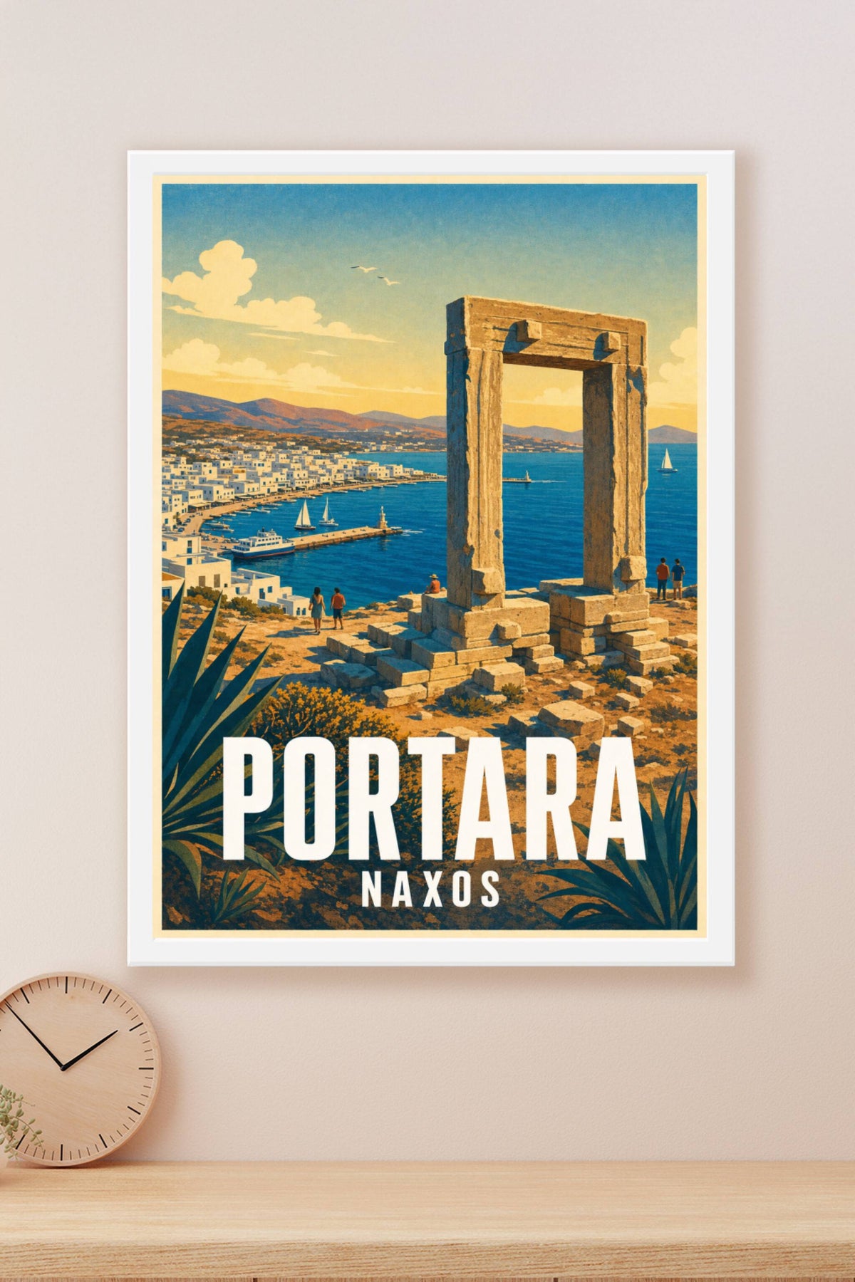 Affiche de Naxos, poster de la Portara