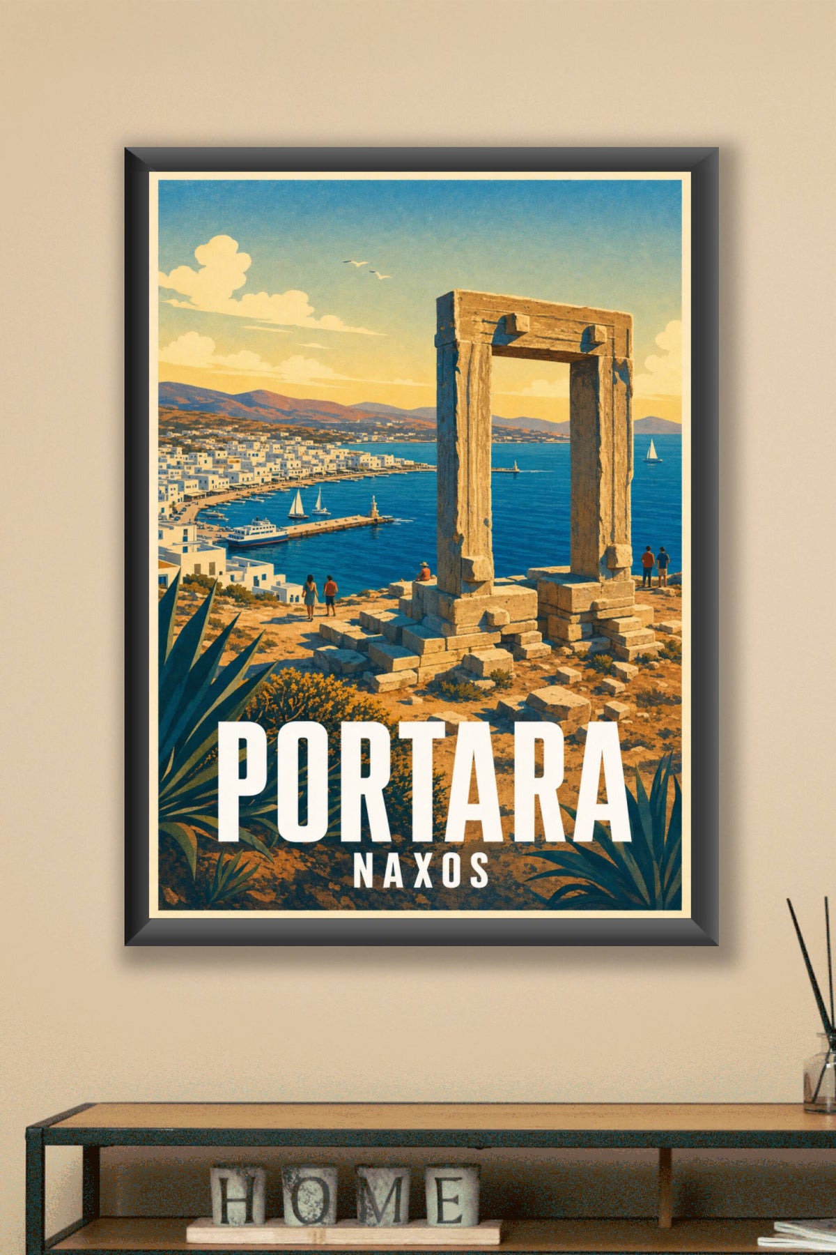 Affiche de Naxos, poster de la Portara