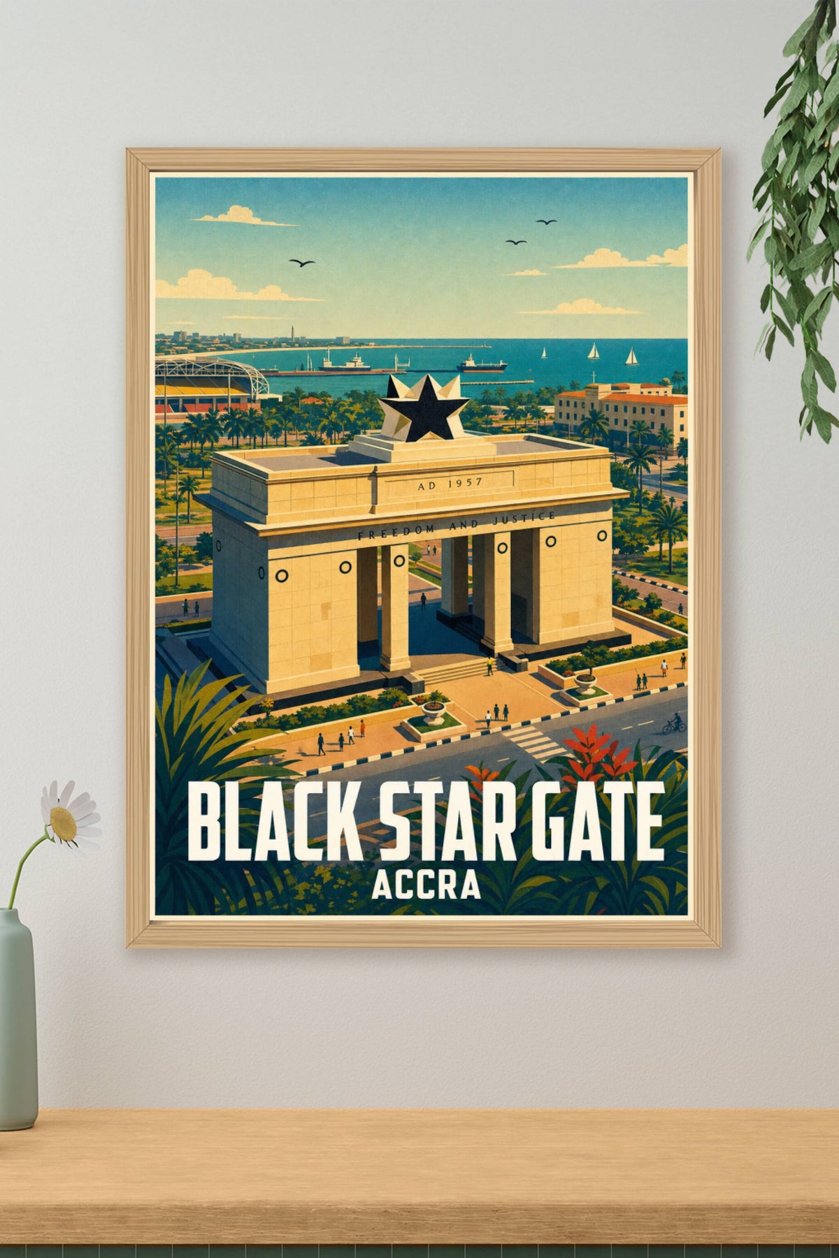 Affiche d'Accra, Black Star Gate