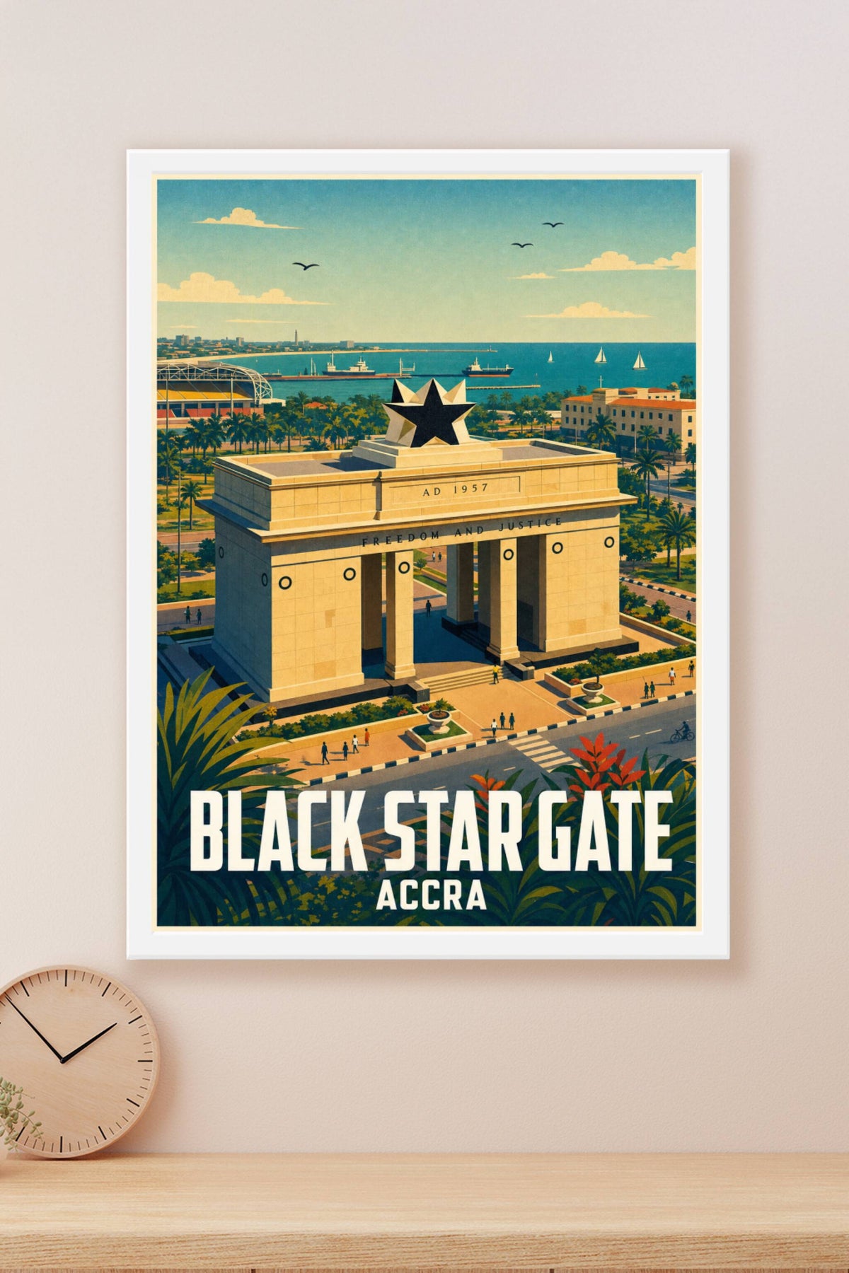 Affiche d'Accra, Black Star Gate