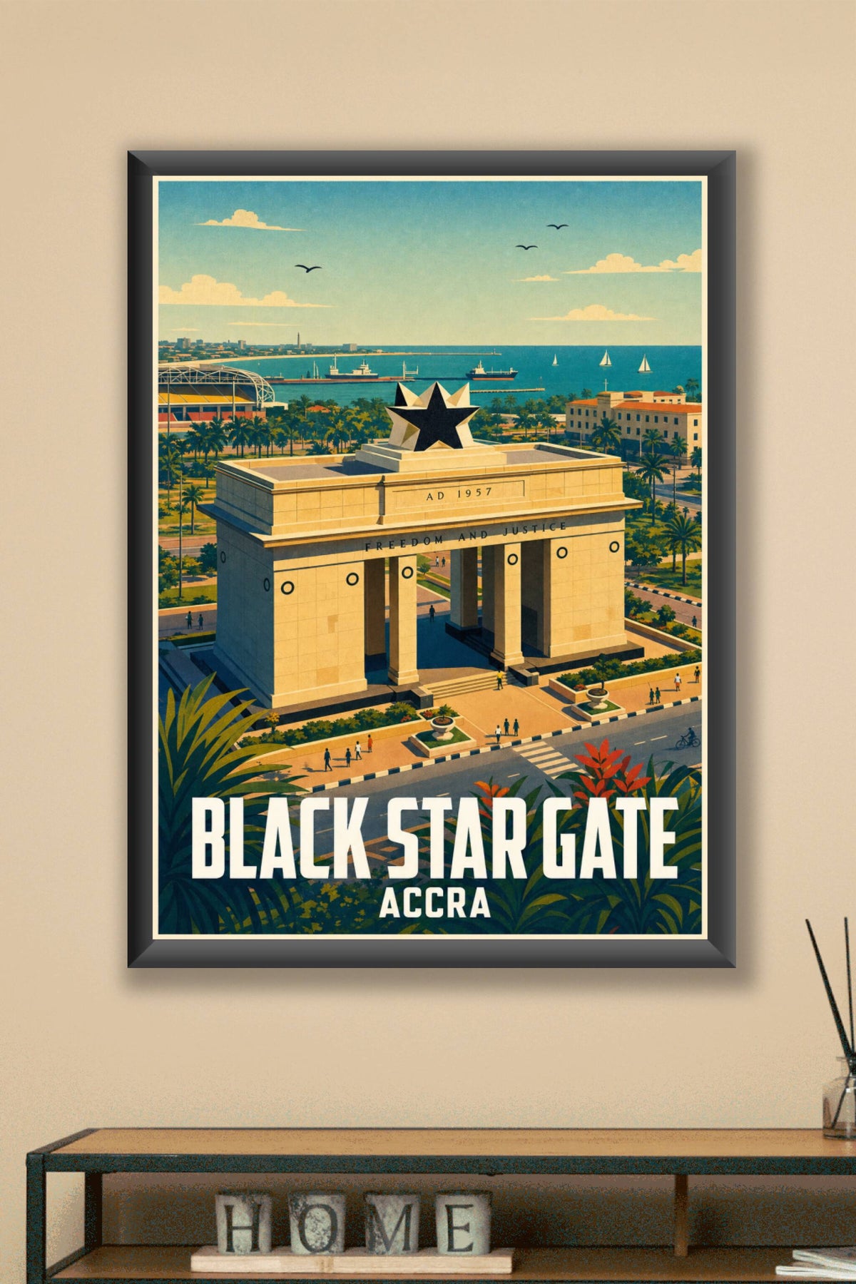 Affiche d'Accra, Black Star Gate
