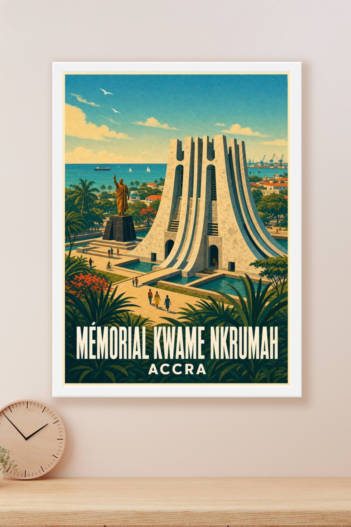 Affiche d'Accra, poster Mémorial Kwame Nkrumah