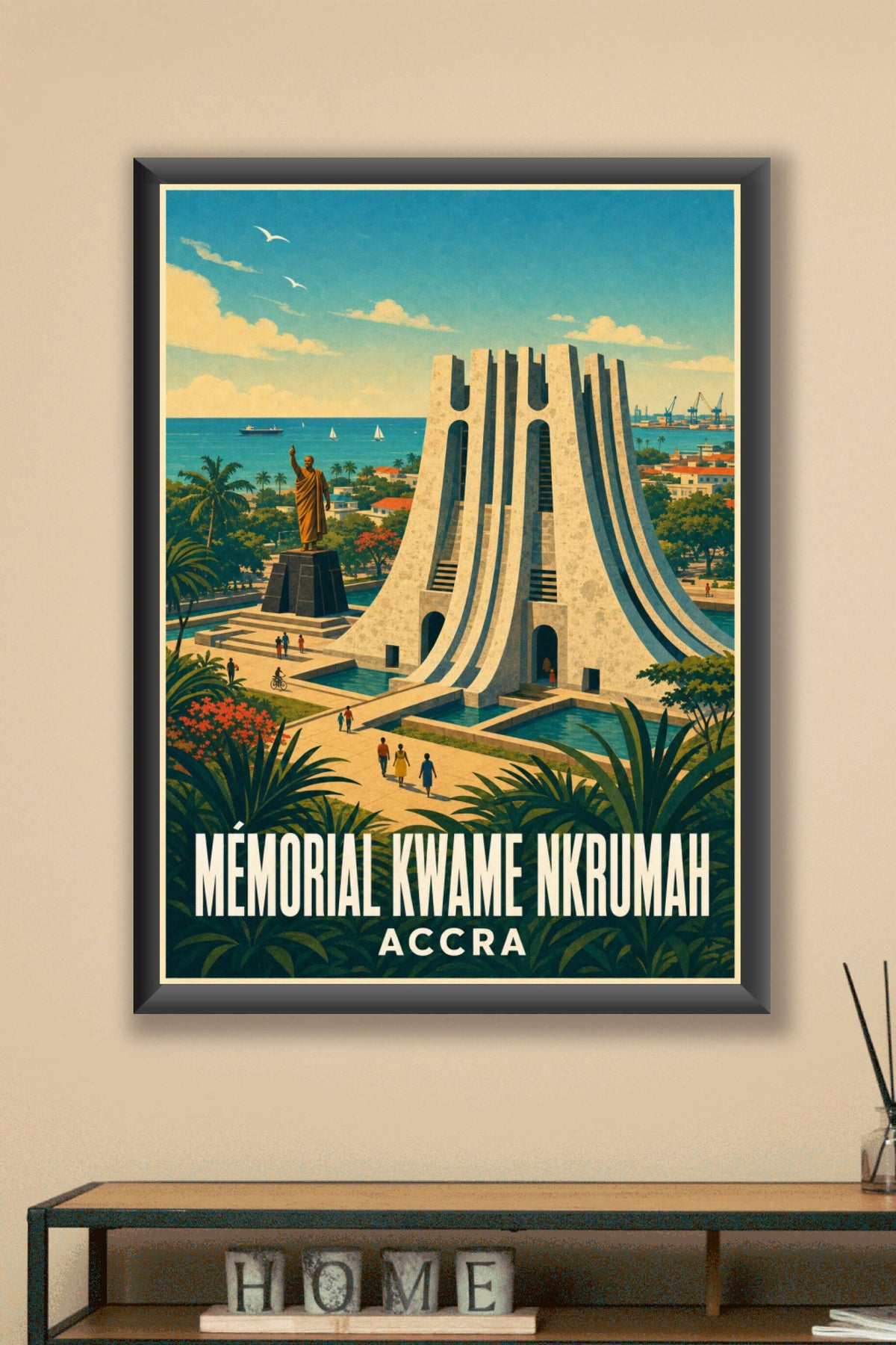 Affiche d'Accra, poster Mémorial Kwame Nkrumah