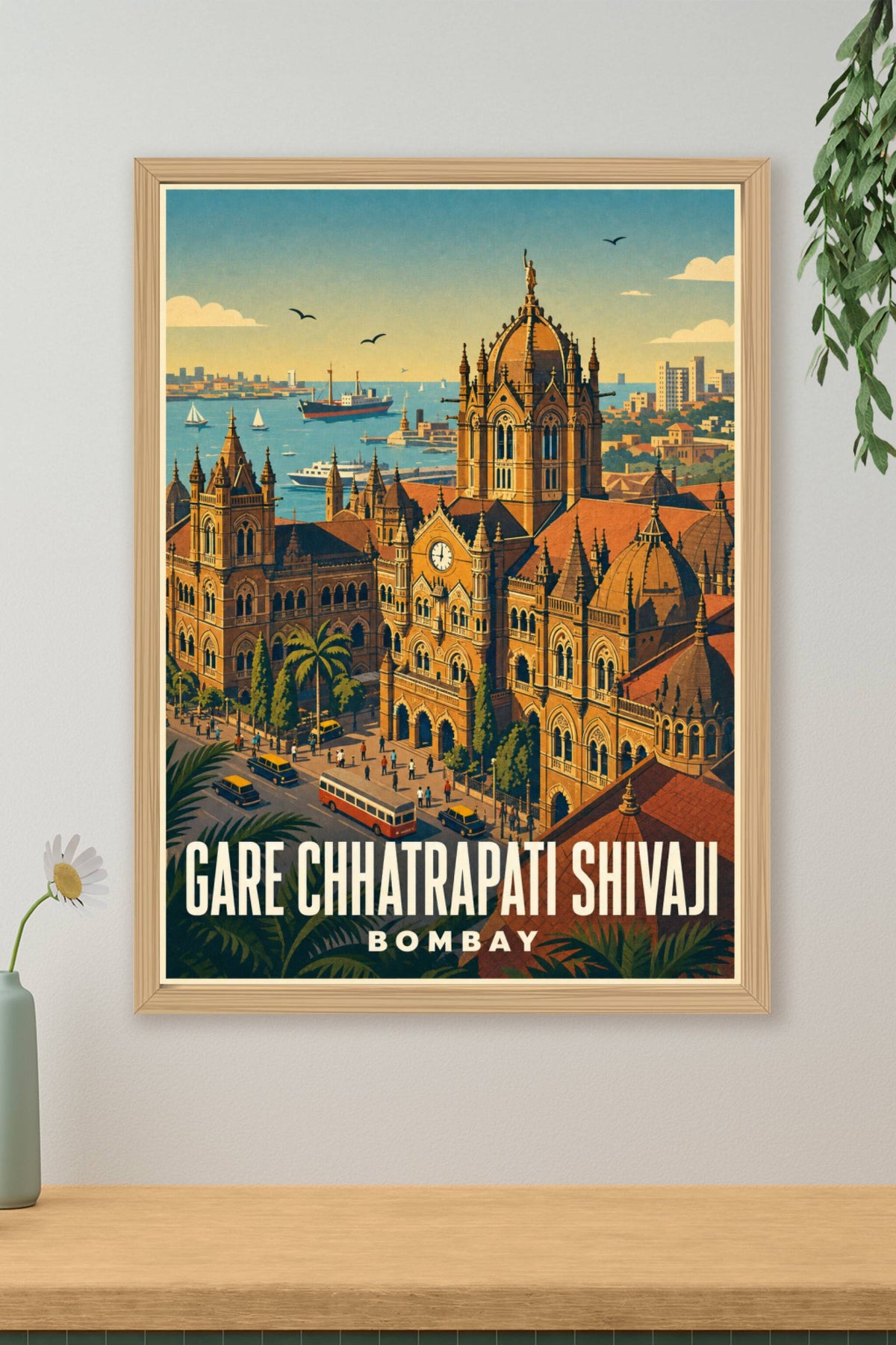 Affiche de Bombay, poster gare Chhatrapati Shivaji