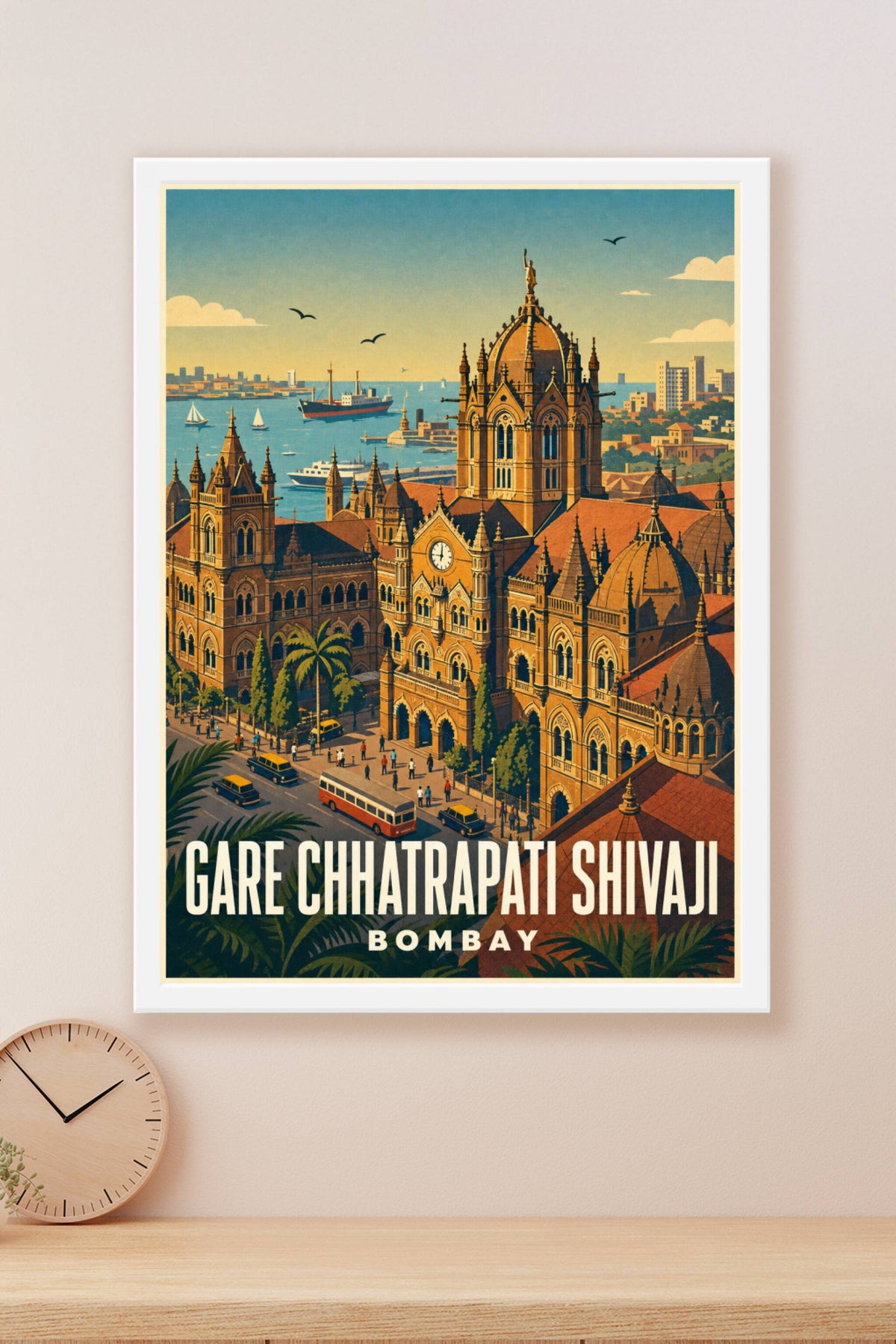 Affiche de Bombay, poster gare Chhatrapati Shivaji