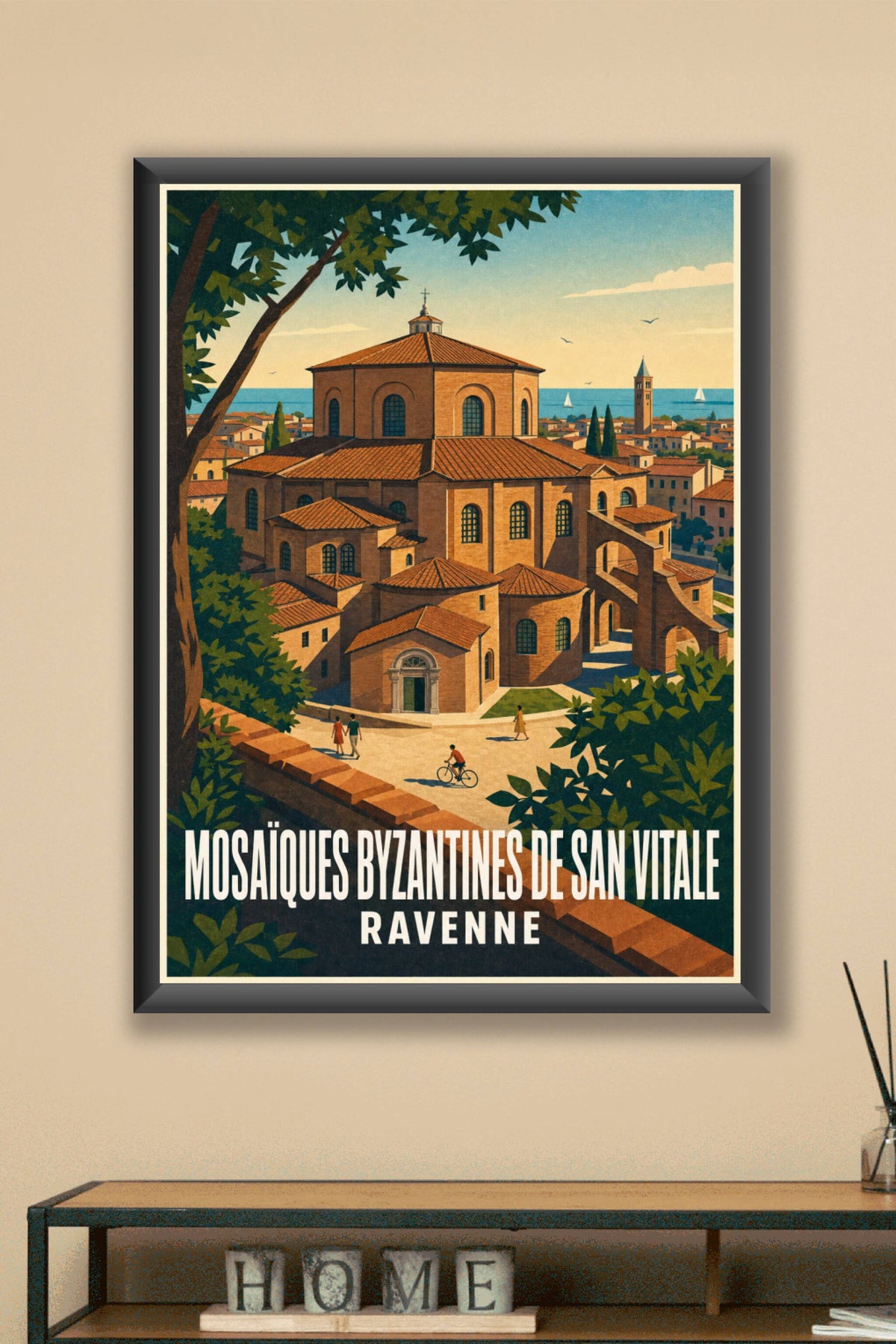 Affiche de Ravenne, poster de la basilique San Vitale