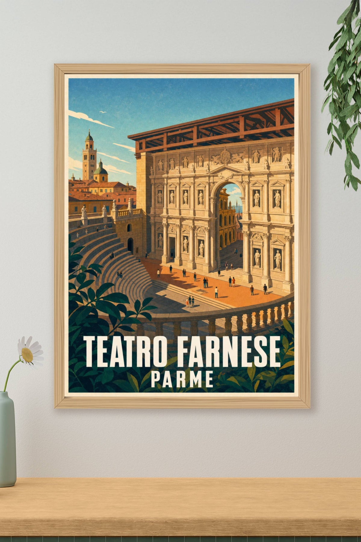 Affiche de Parme, poster Teatro Farnese