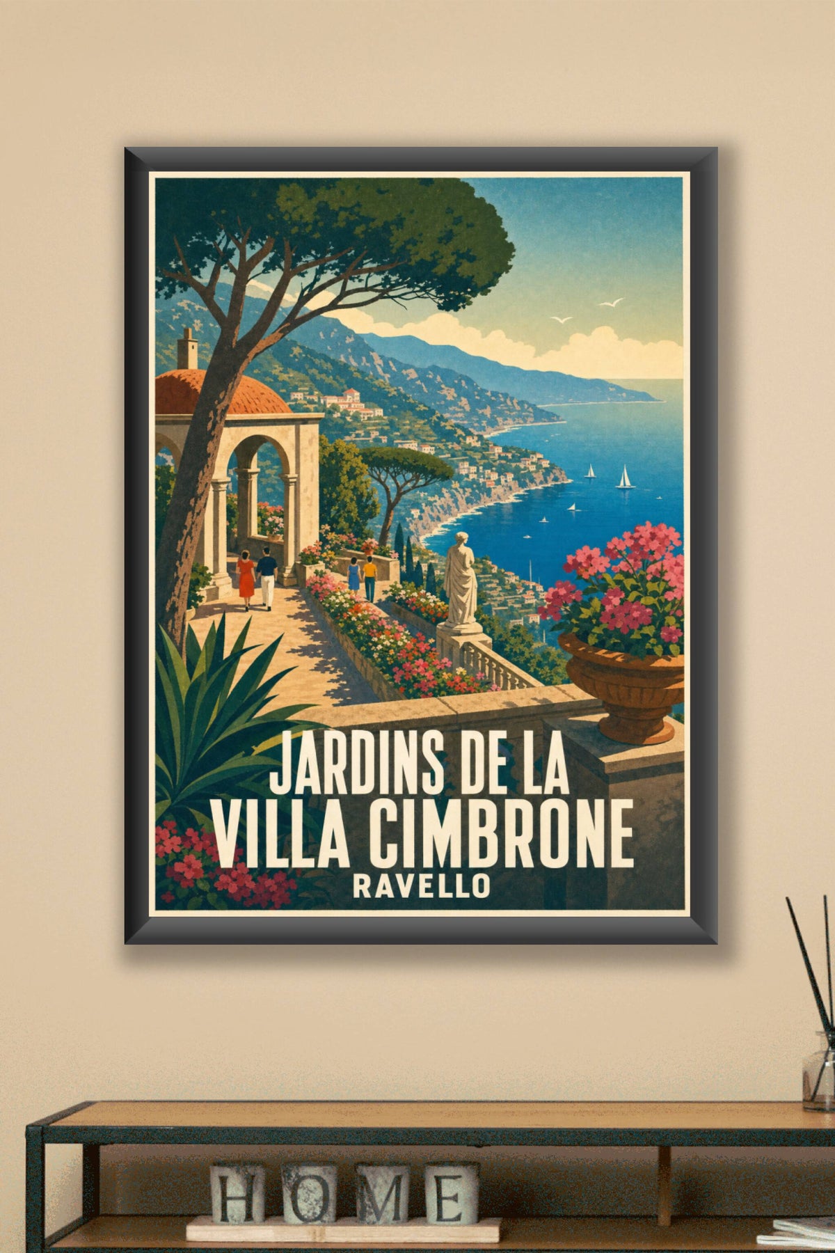 Affiche de Ravello, poster Villa Cimbrone