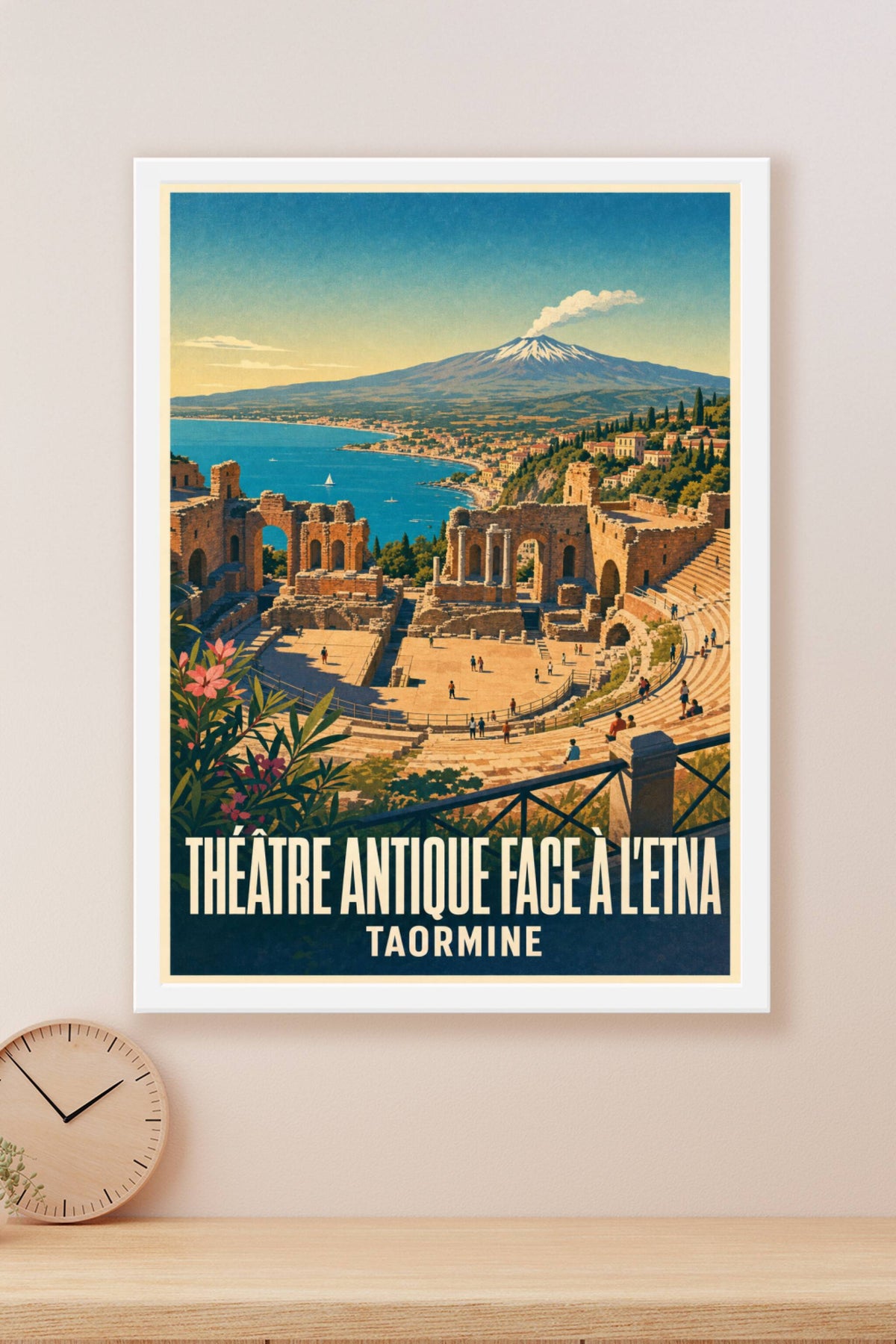 Affiche de Taormine, poster du théâtre antique