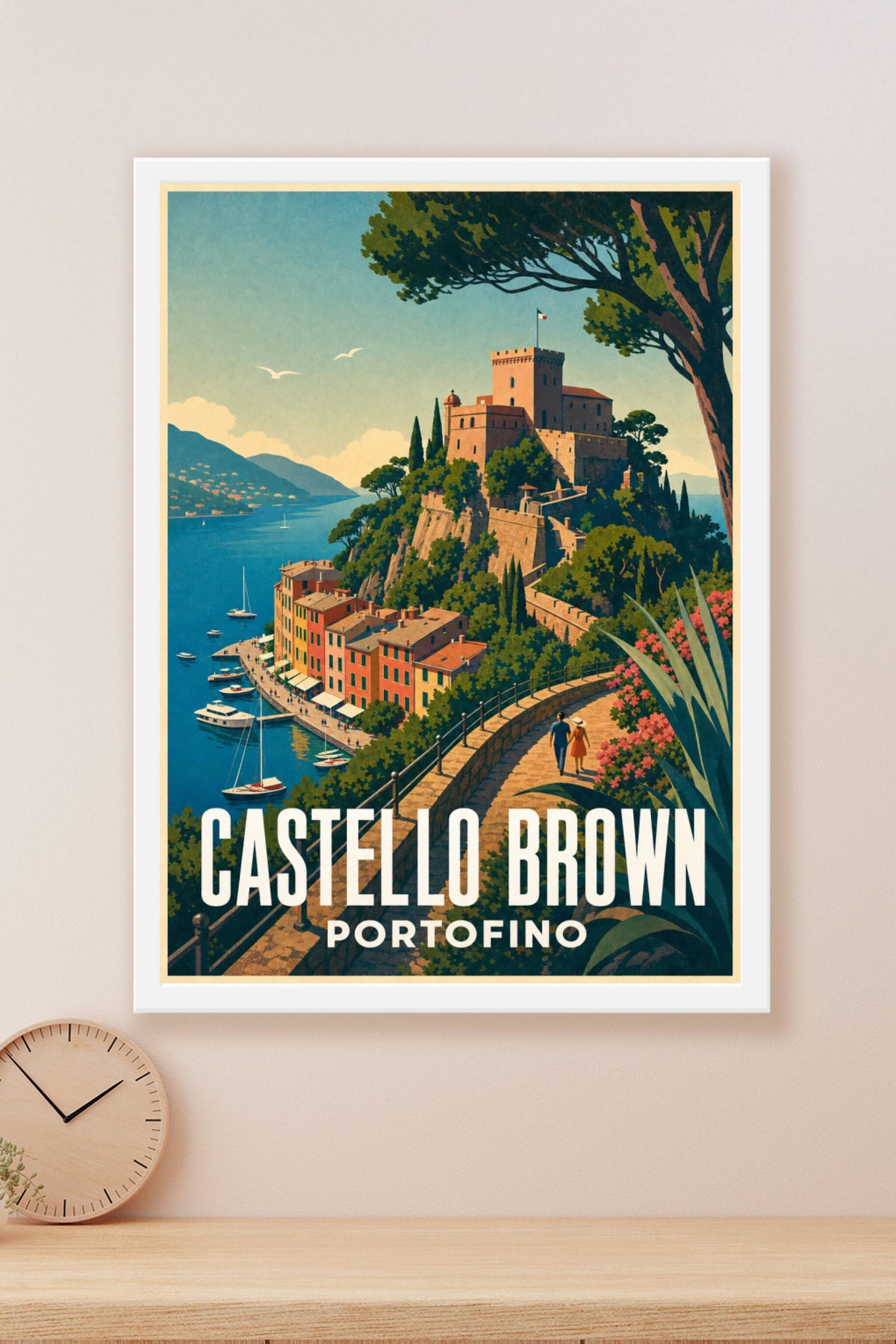 Affiche de Portofino, Castello Brown