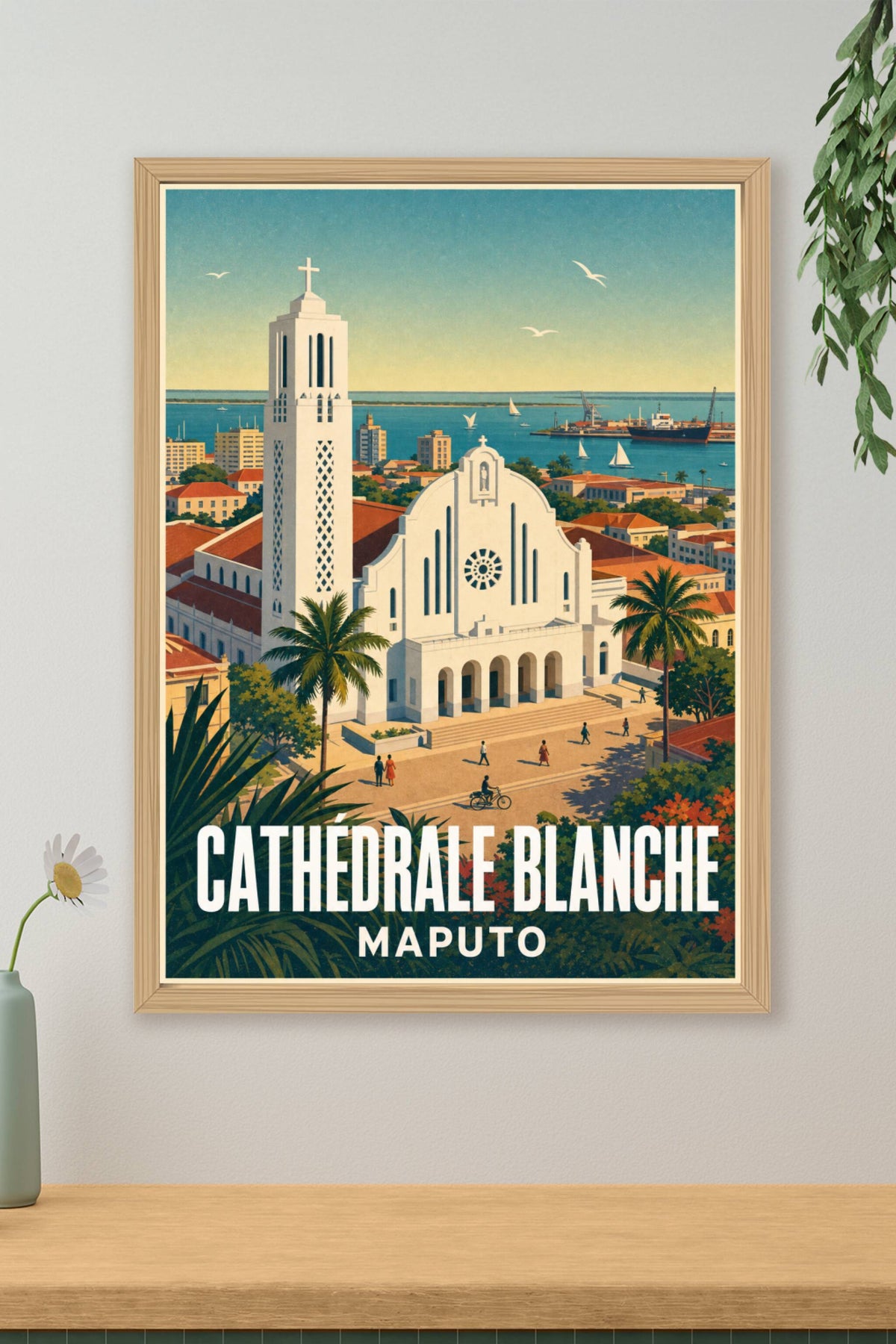 Affiche de Maputo, la Cathédrale Blanche