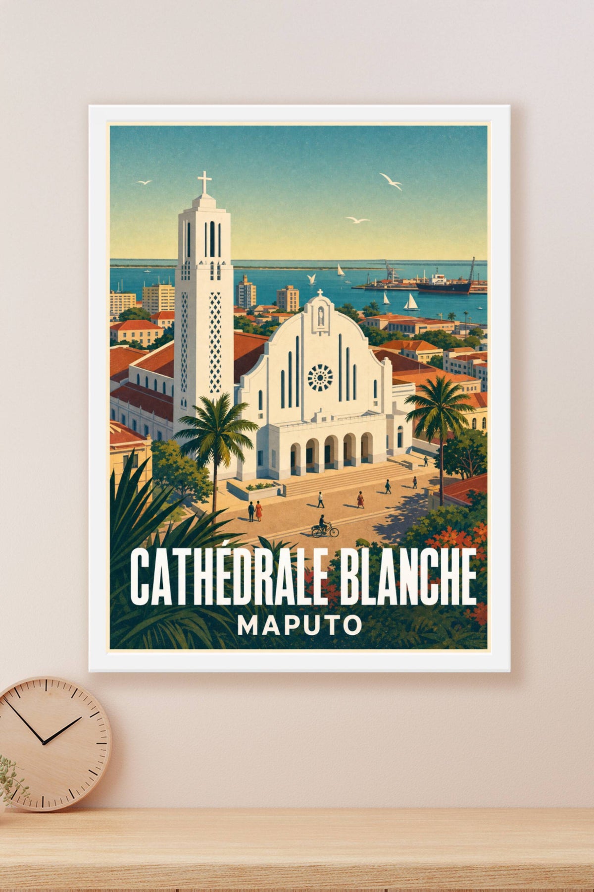 Affiche de Maputo, la Cathédrale Blanche