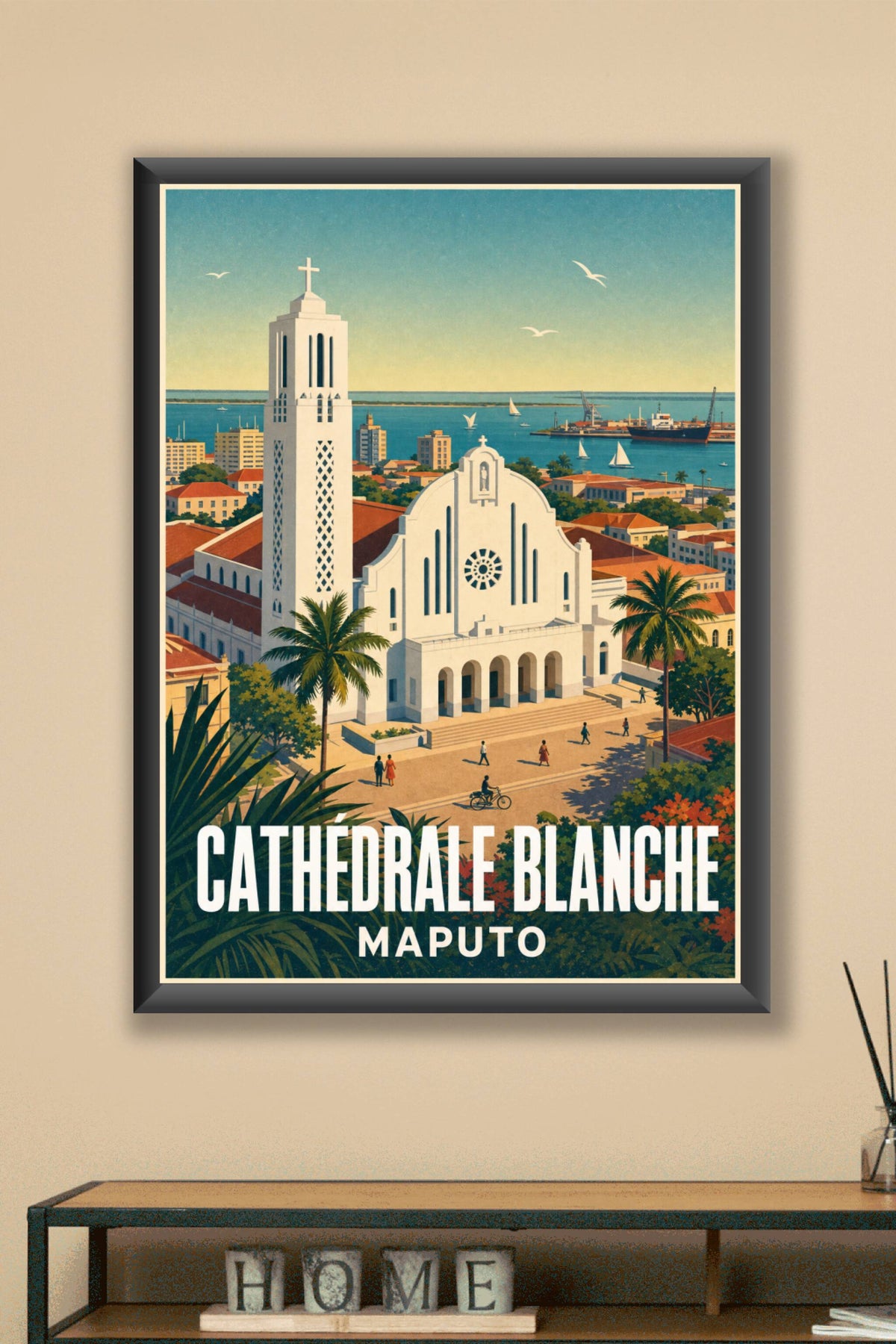 Affiche de Maputo, la Cathédrale Blanche