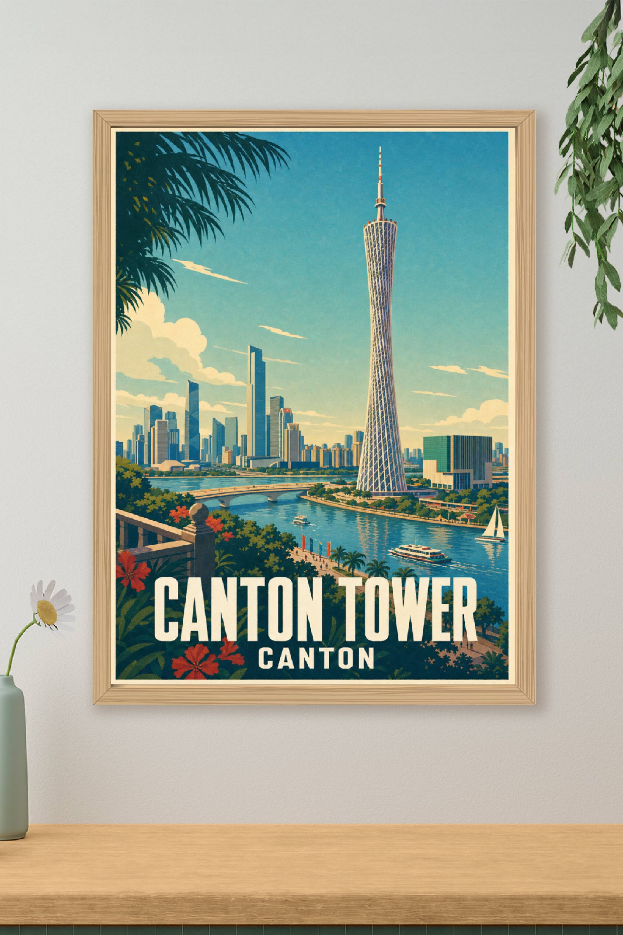 Affiche de Canton, poster Canton Tower