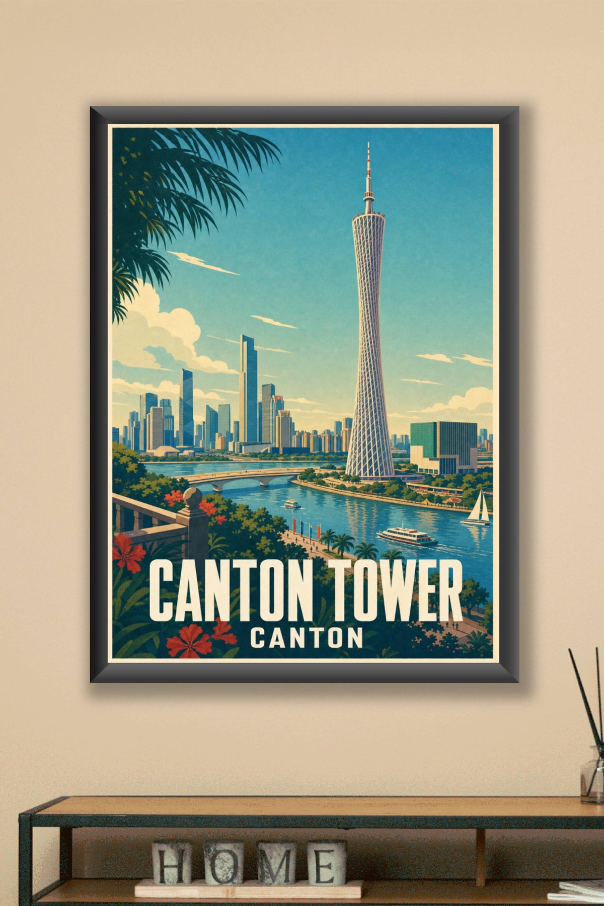Affiche de Canton, poster Canton Tower