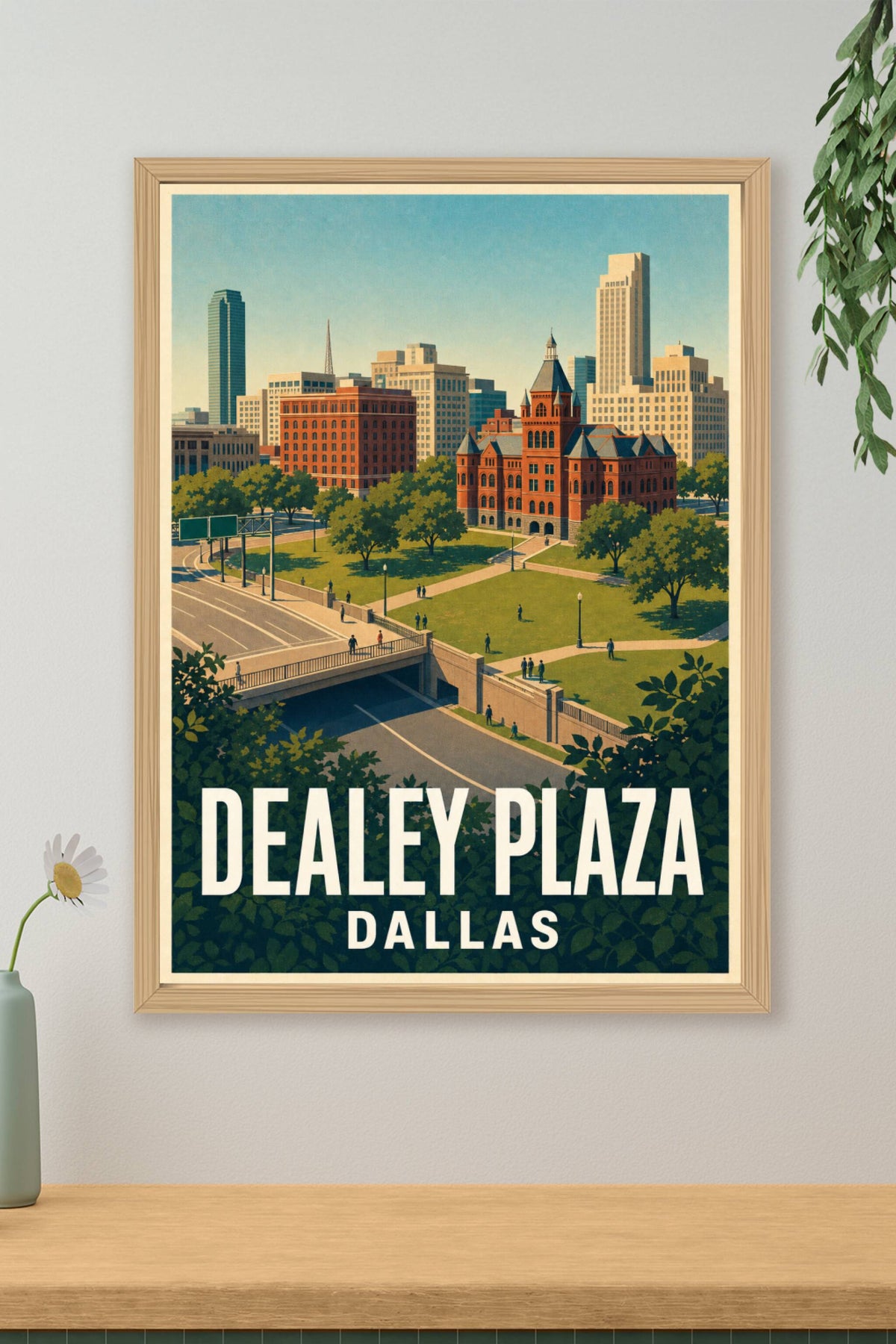 Affiche de Dallas, poster Dealey Plaza